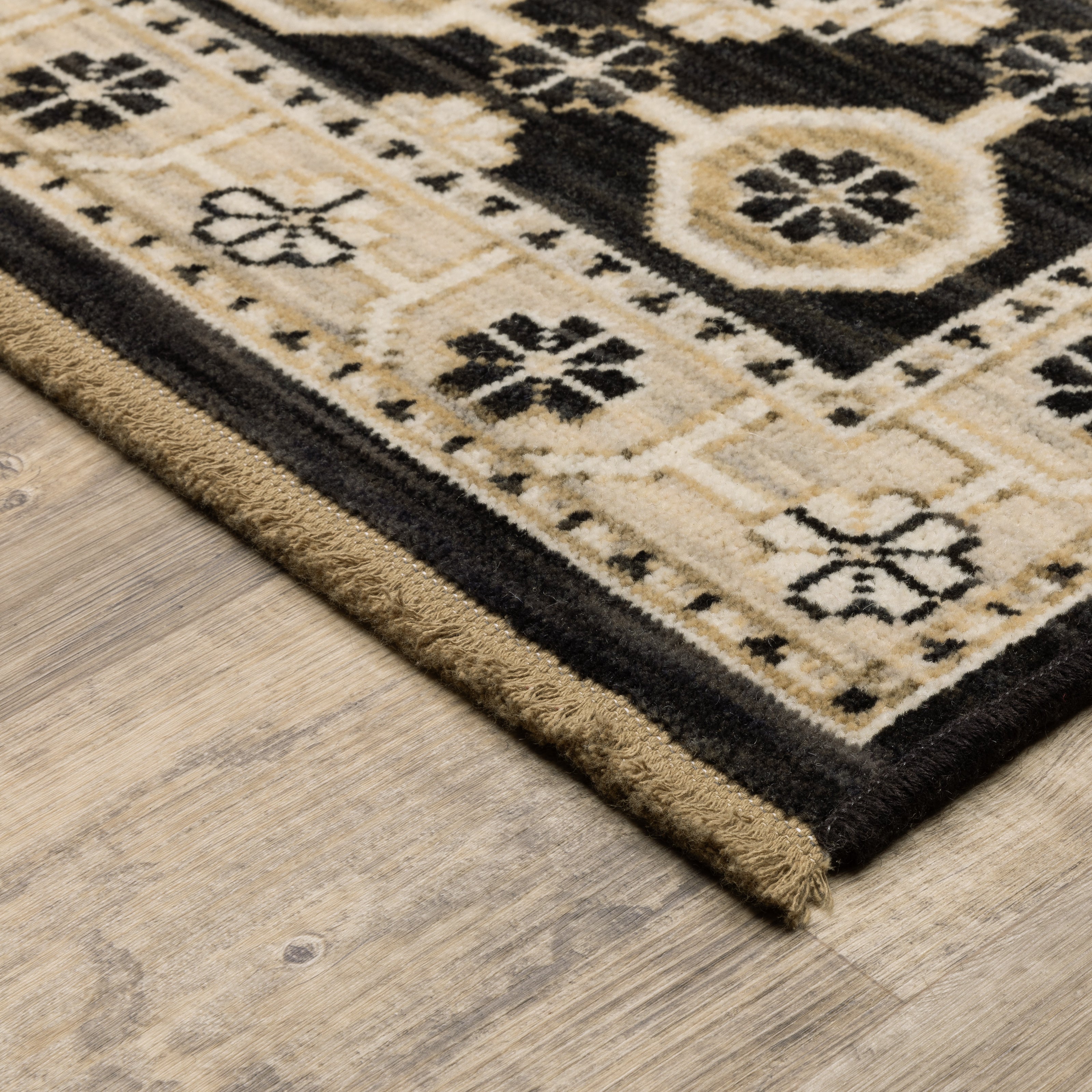 Oriental Weavers Acacia ACA09 Beige/Black Area Rug