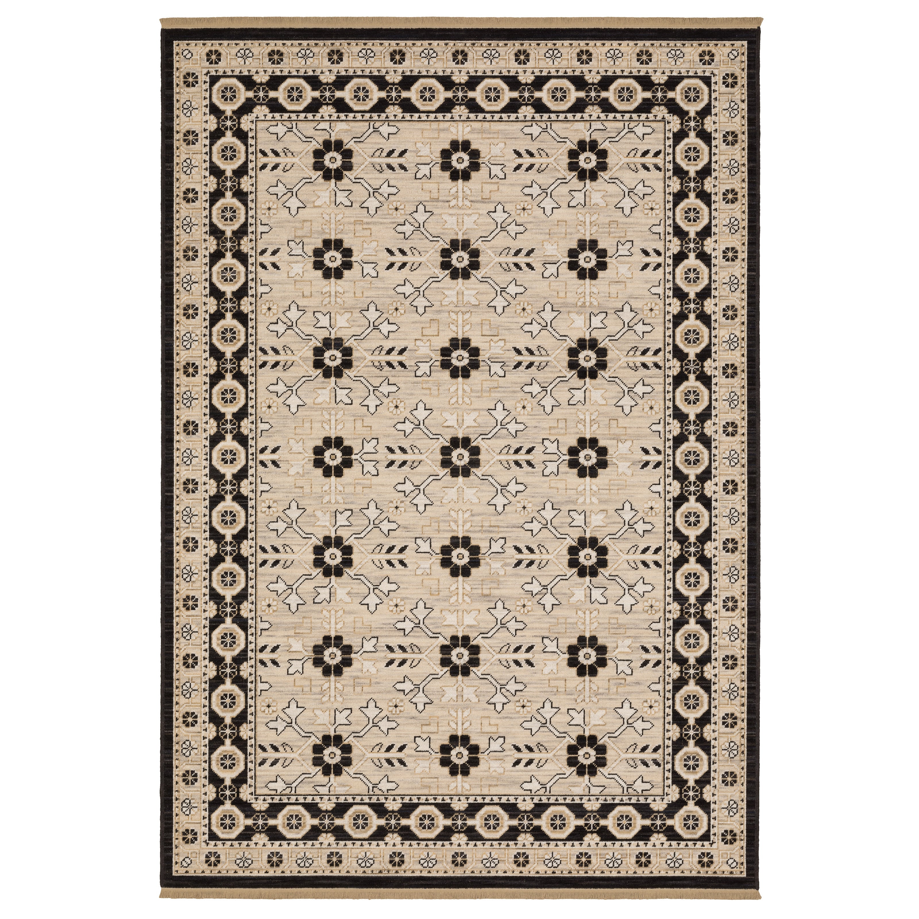Oriental Weavers Acacia ACA09 Beige/Black Area Rug