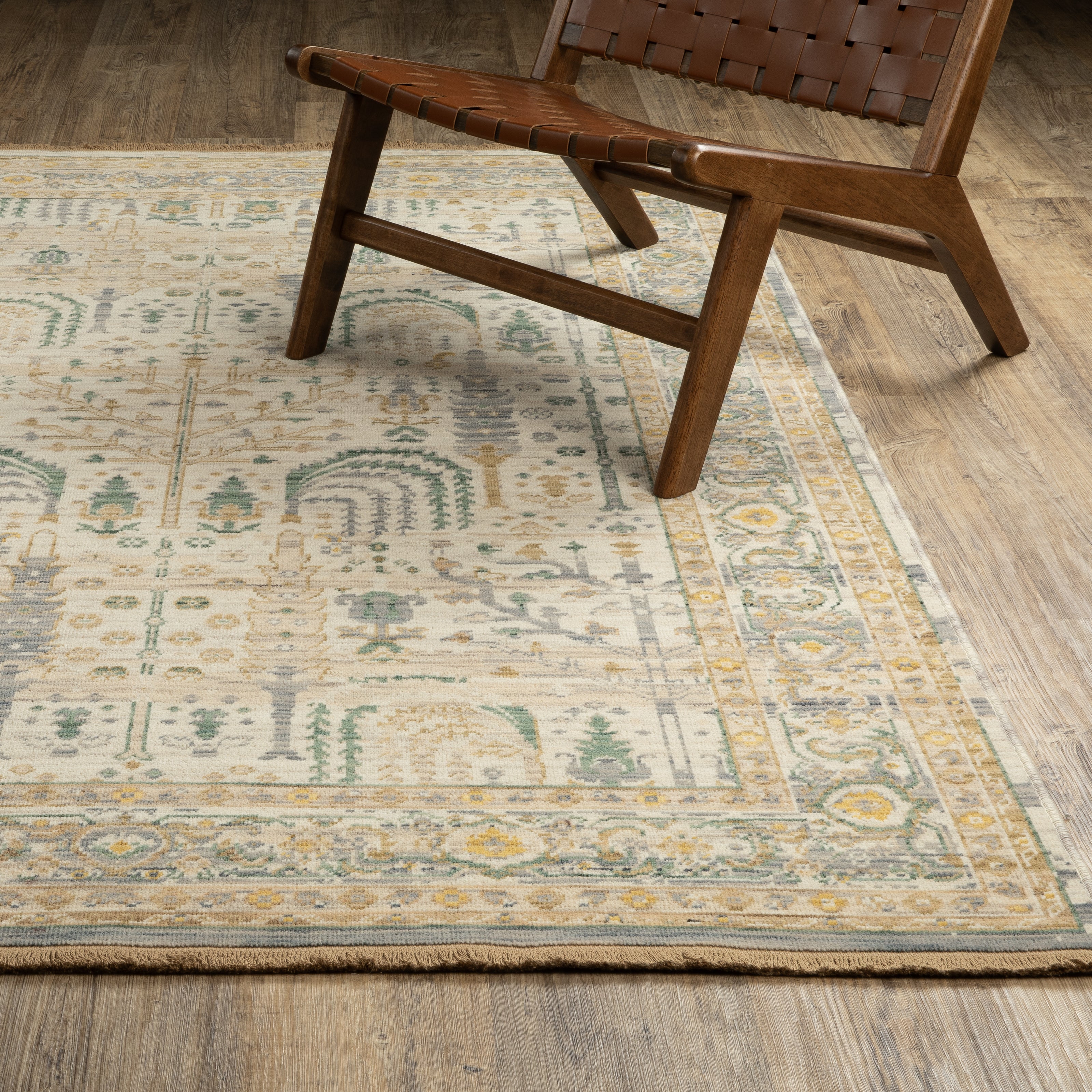 Oriental Weavers Acacia ACA14 Beige/Green Area Rug