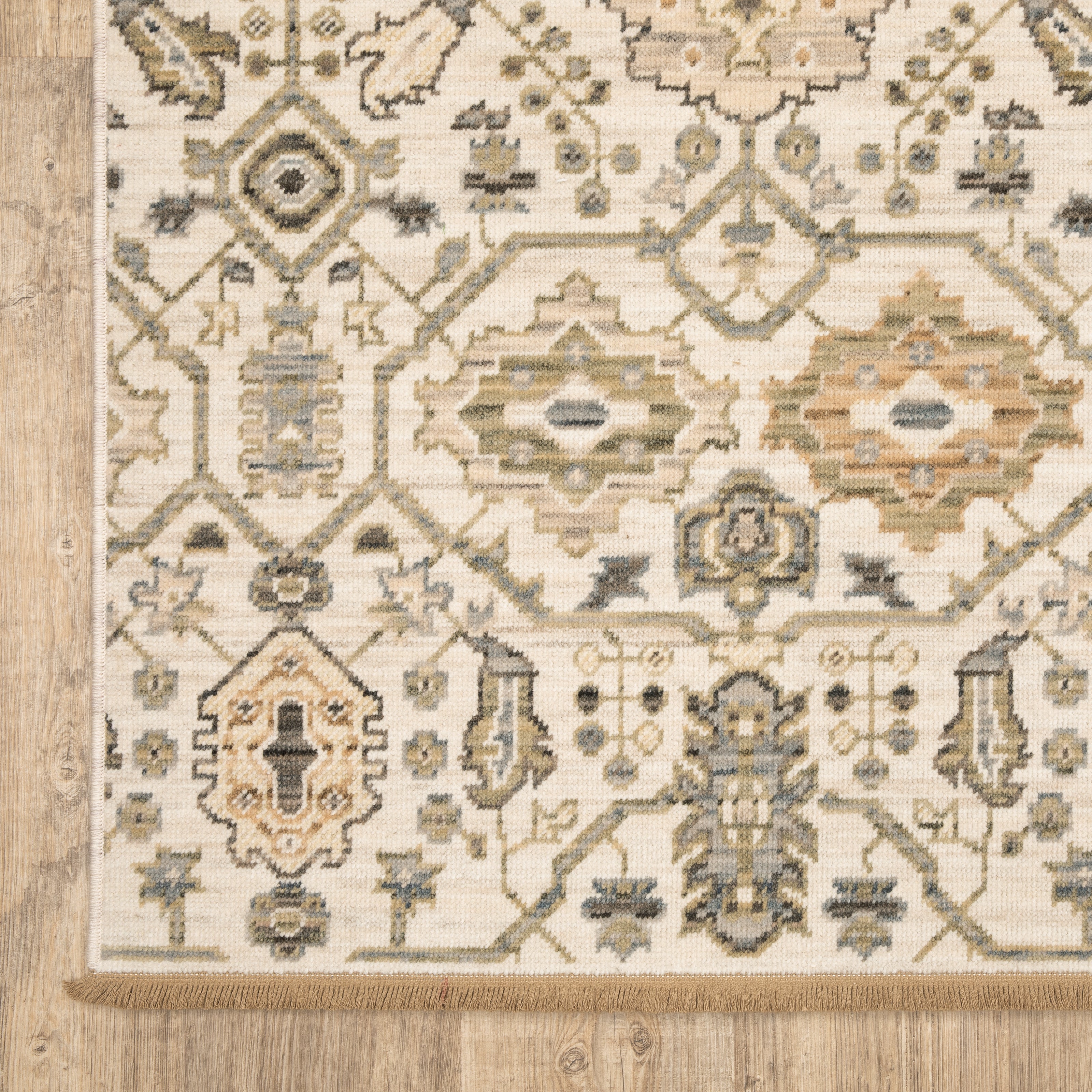 Oriental Weavers Acacia ACA16 Ivory/Gold Area Rug