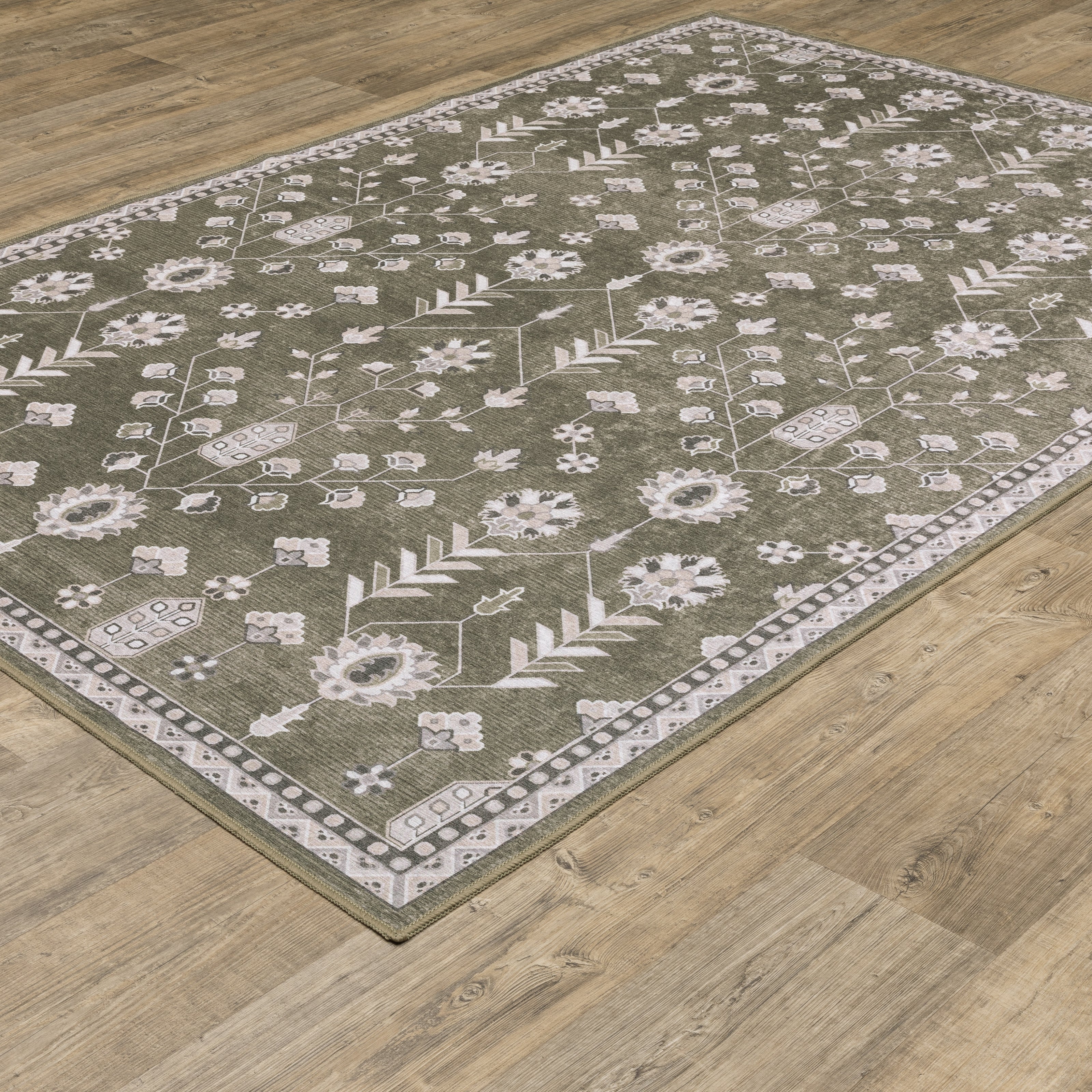 Oriental Weavers Addison ADD07 Brown/Ivory Area Rug