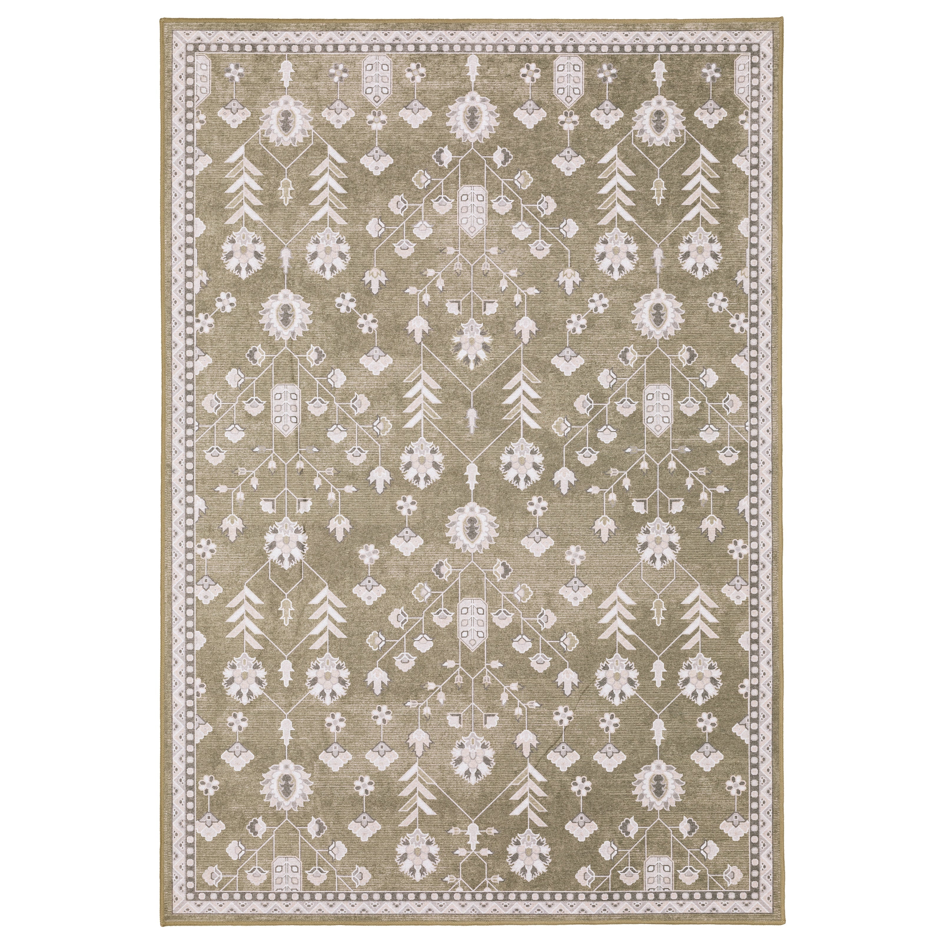 Oriental Weavers Addison ADD07 Brown/Ivory Area Rug