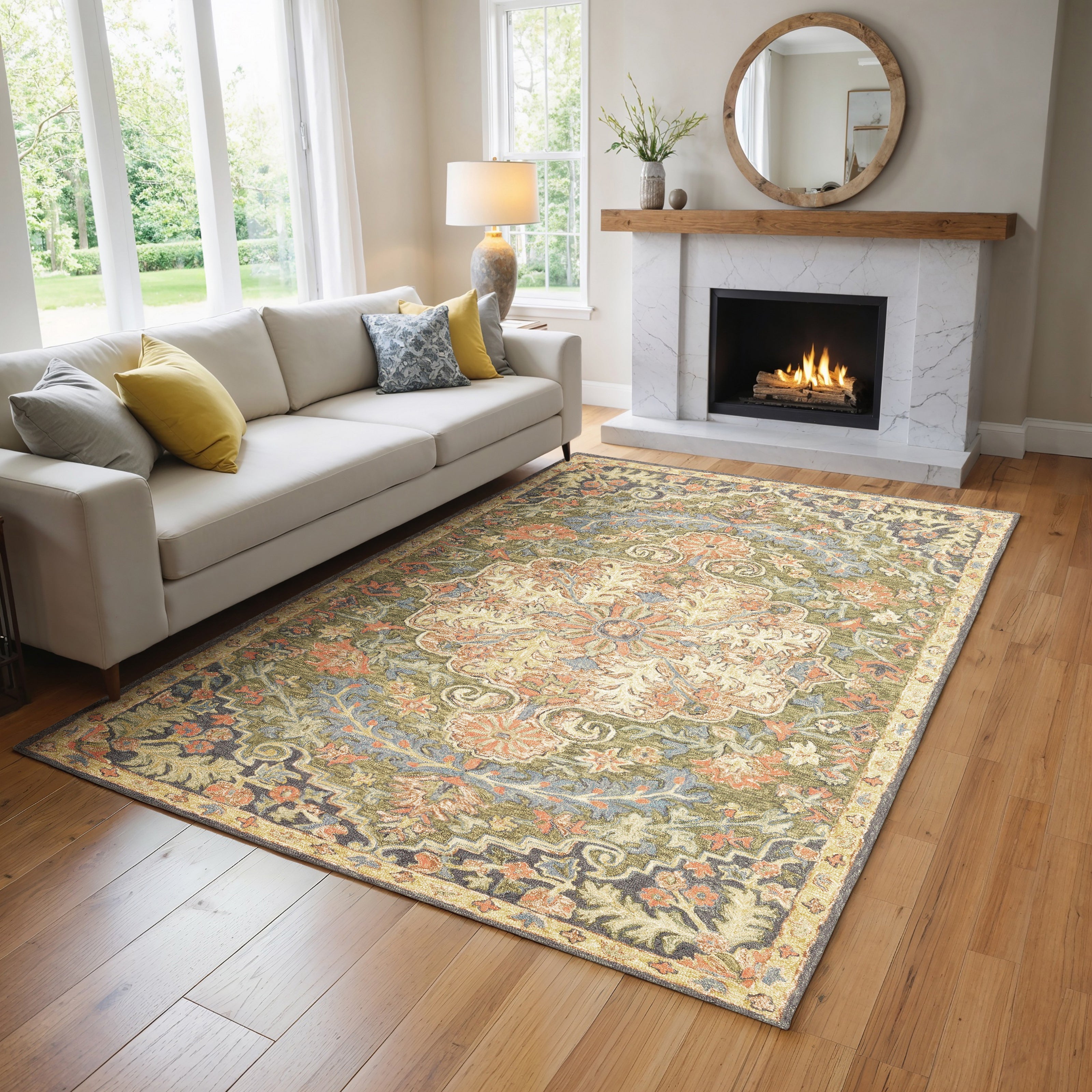 Oriental Weavers Alfresco 28401 Blue/Green Area Rug