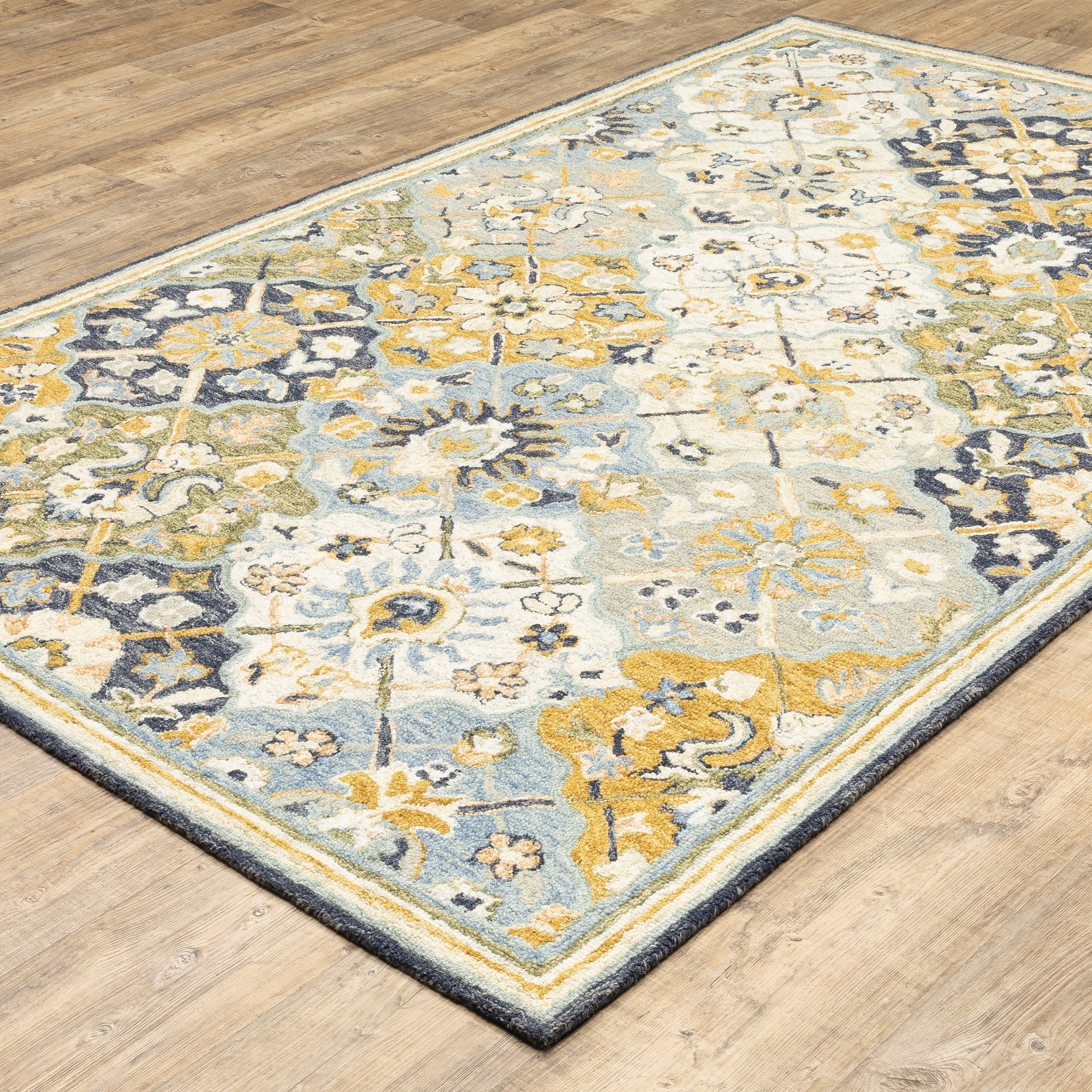 Oriental Weavers Alfresco 28406 Blue/Gold Area Rug