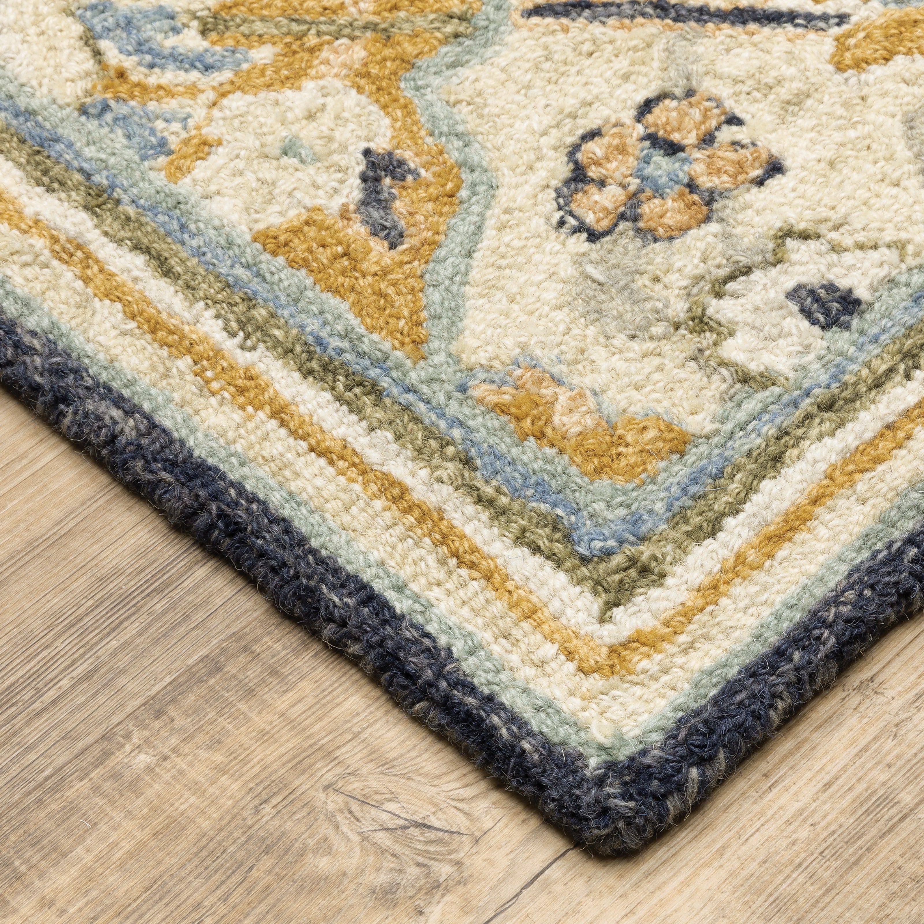 Oriental Weavers Alfresco 28406 Blue/Gold Area Rug