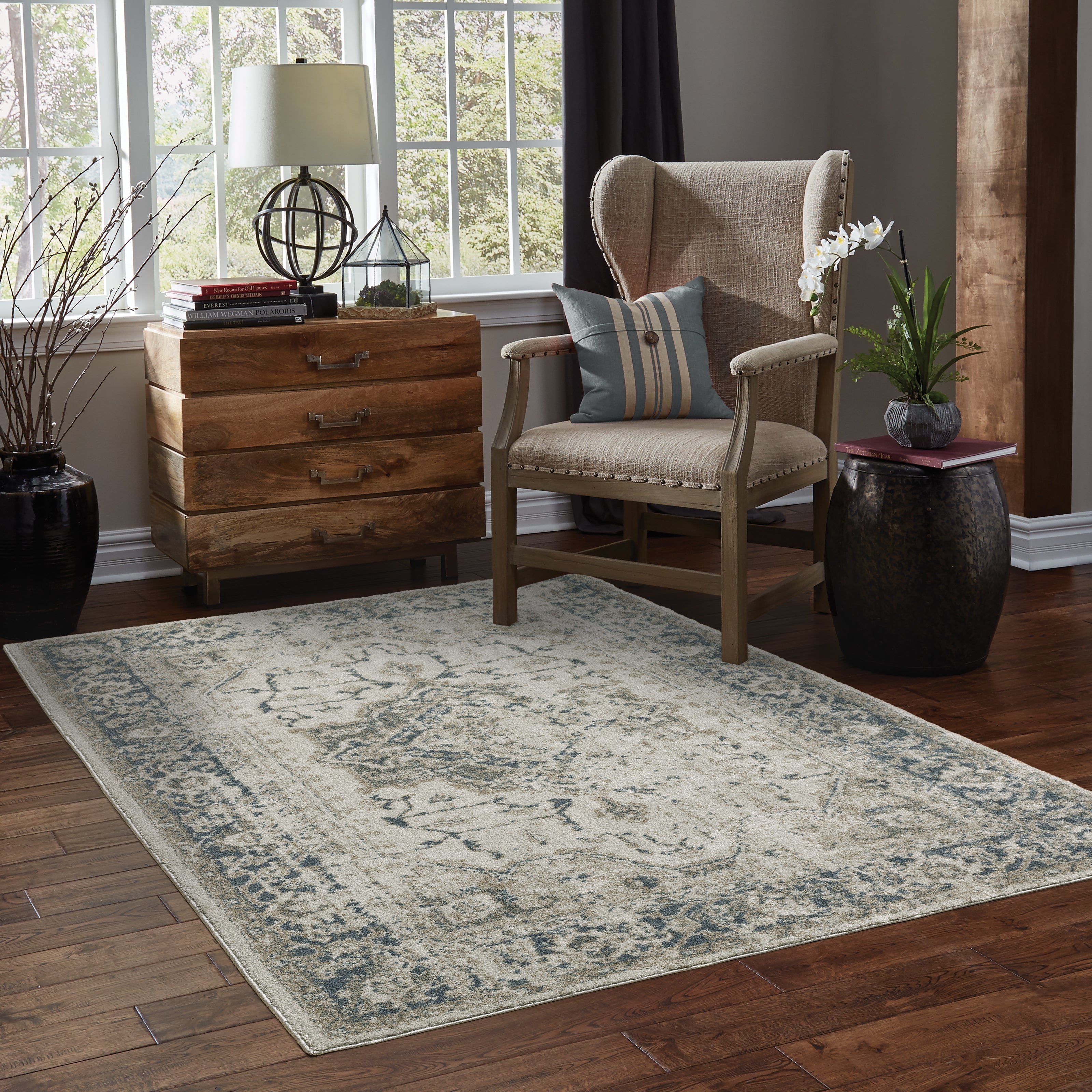 Oriental Weavers Alton 2W Beige/Blue Area Rug