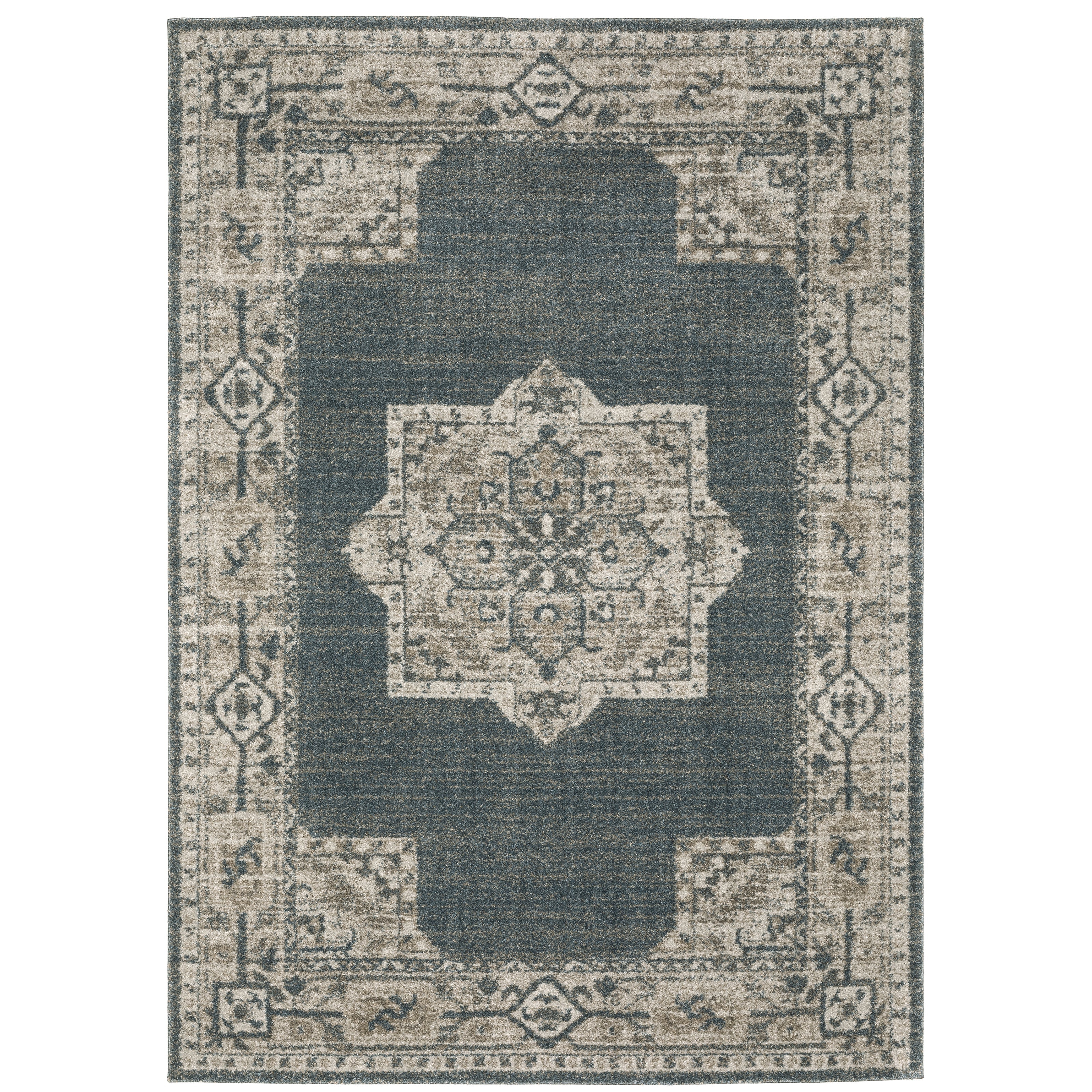 Oriental Weavers Alton 5501B Blue/Beige Area Rug