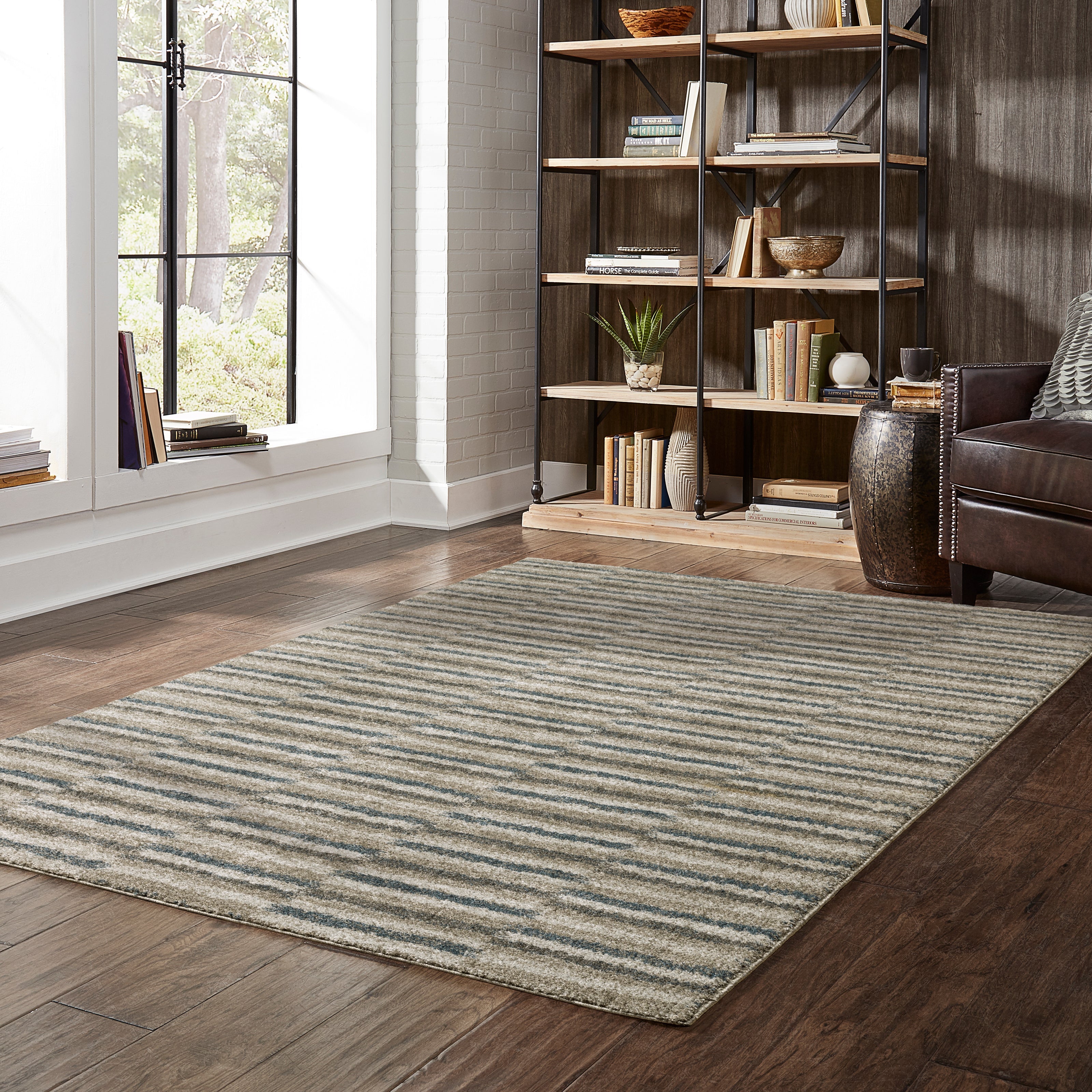 Oriental Weavers Alton 5502D Beige/Blue Area Rug