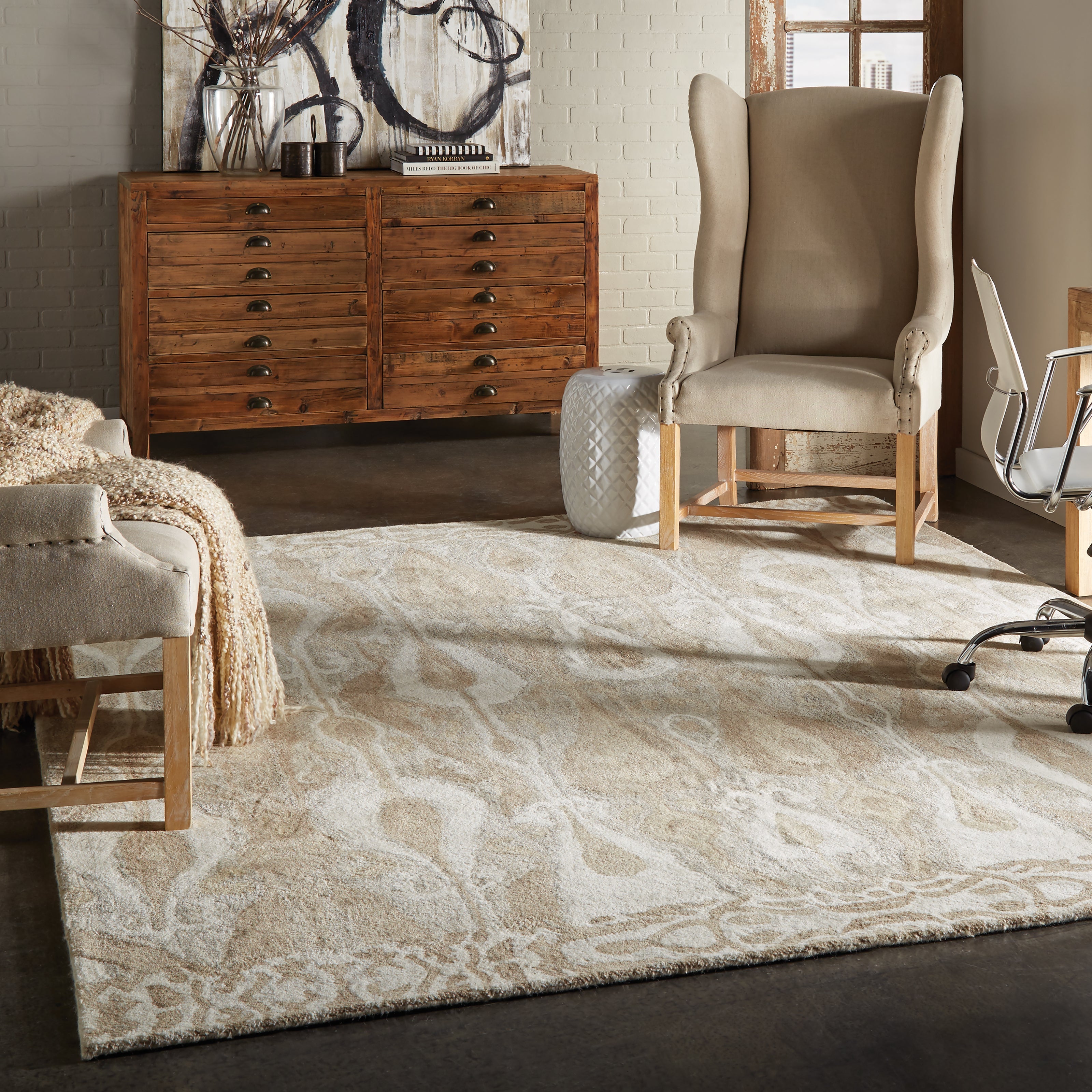 Oriental Weavers Anastasia 68000 Ash/Sand Area Rug