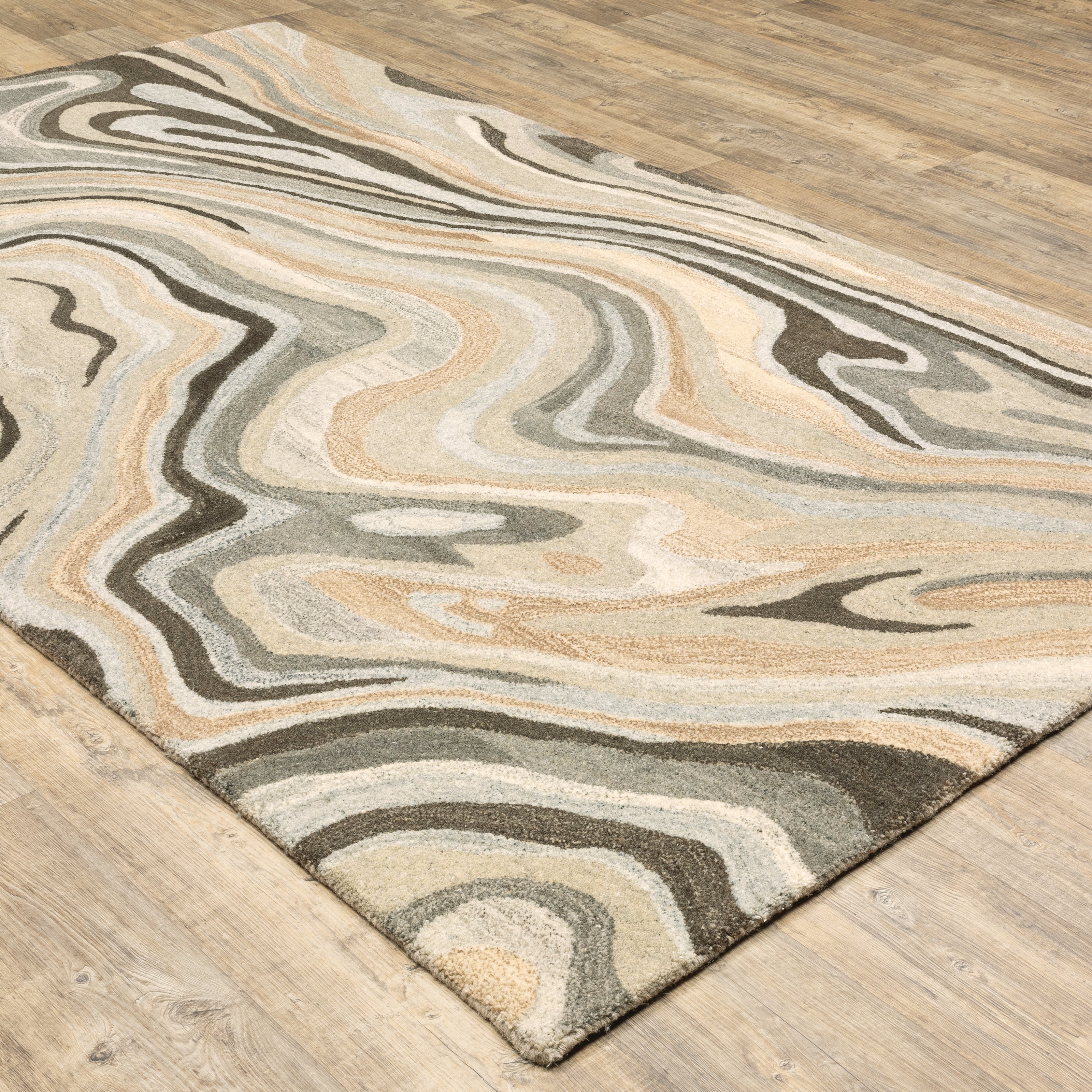 Oriental Weavers Anastasia 68007 Beige/Charcoal Area Rug