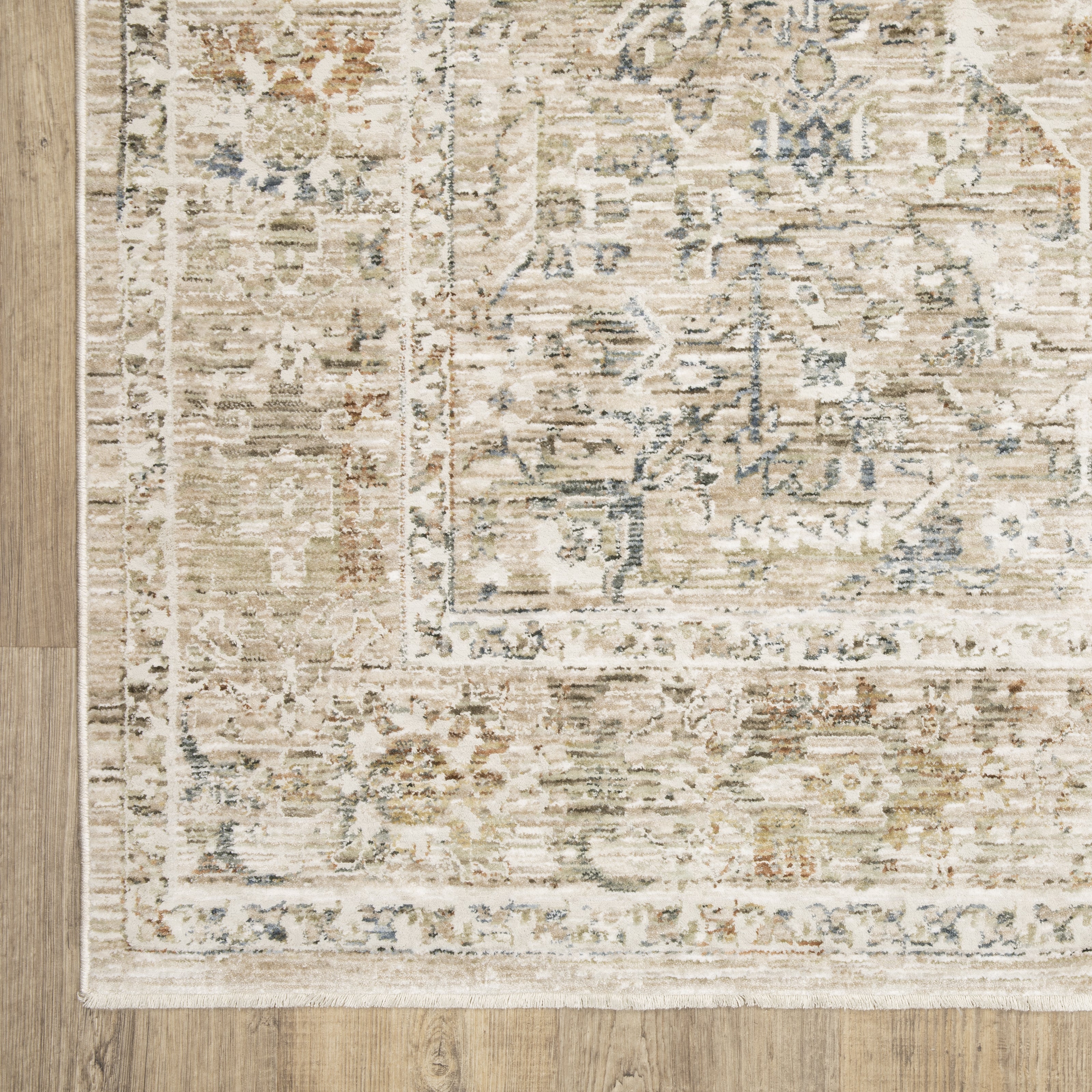 Oriental Weavers Avalon AVA02 Beige/Blue Area Rug