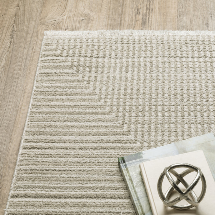Oriental Weavers Bauer 4150E Beige/Ivory Area Rug