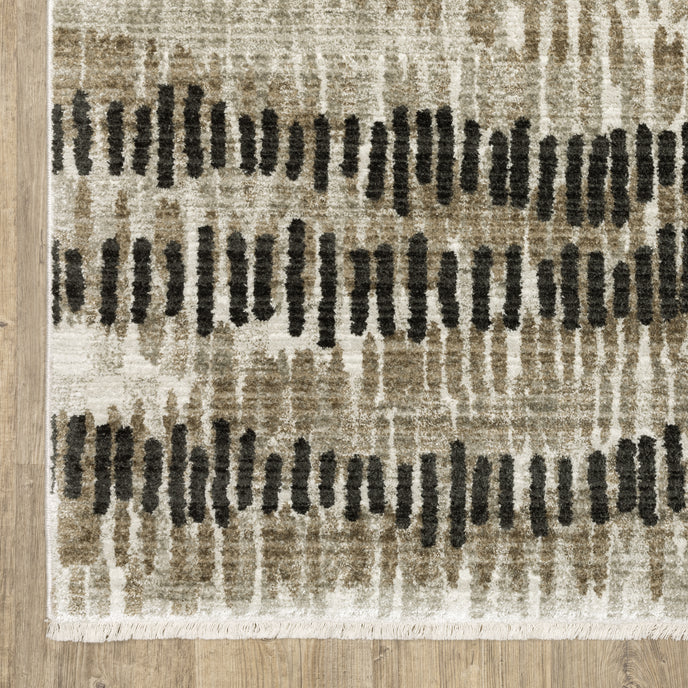 Oriental Weavers Bauer 8120D Beige/Charcoal Area Rug