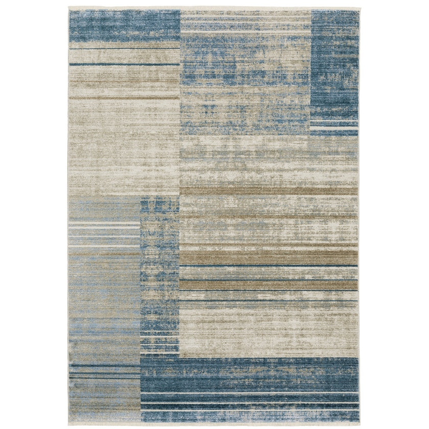 Oriental Weavers Bauer 90B Blue/Beige Area Rug