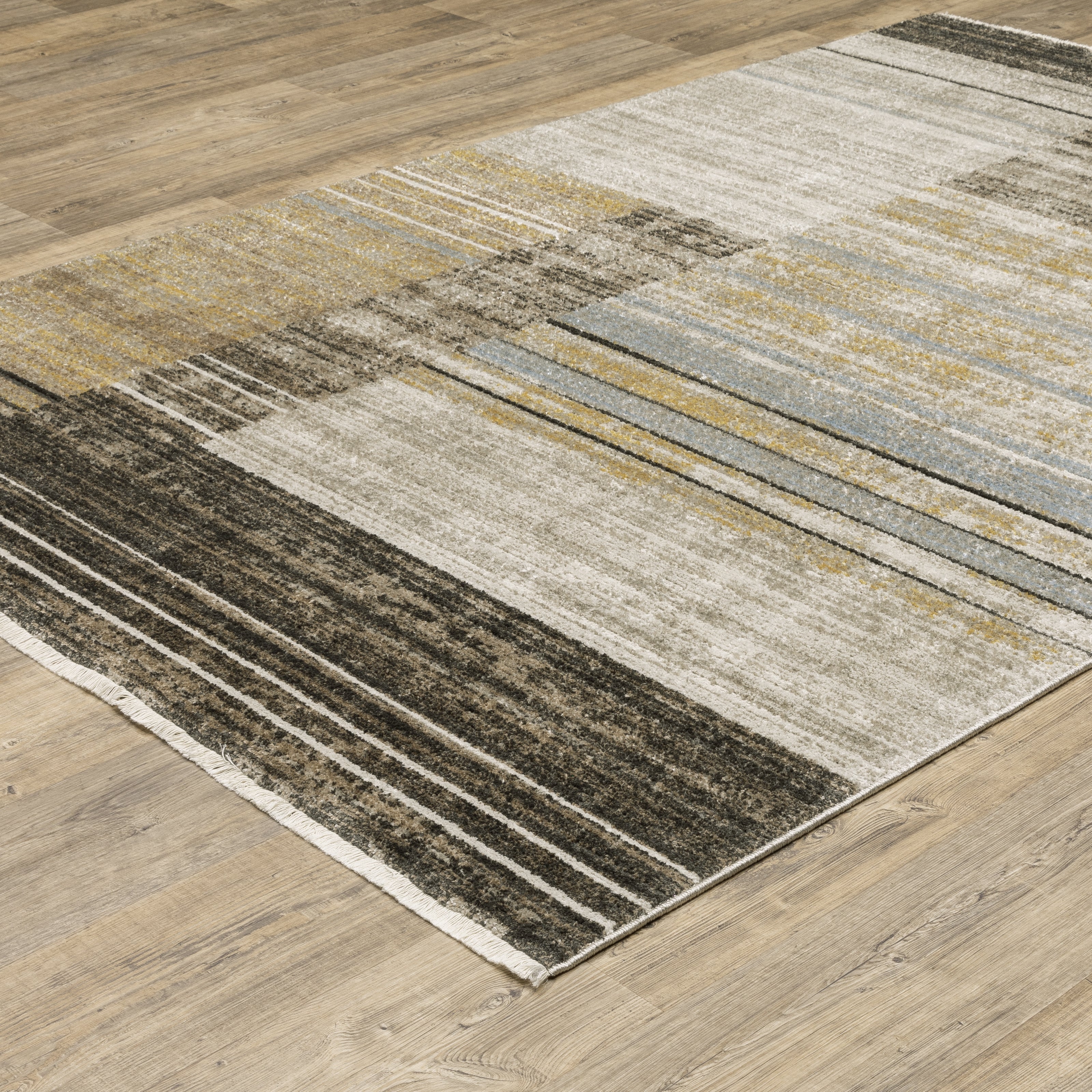 Oriental Weavers Bauer 90N Beige/Charcoal Area Rug