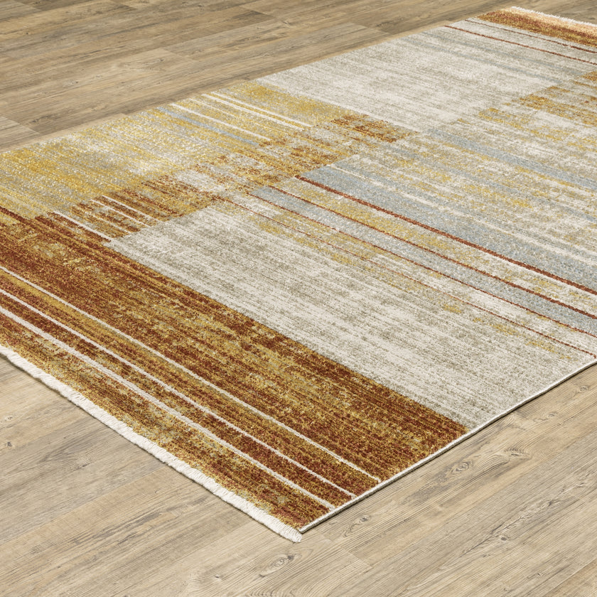 Oriental Weavers Bauer 90R Rust/Gold Area Rug