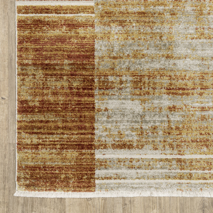 Oriental Weavers Bauer 90R Rust/Gold Area Rug