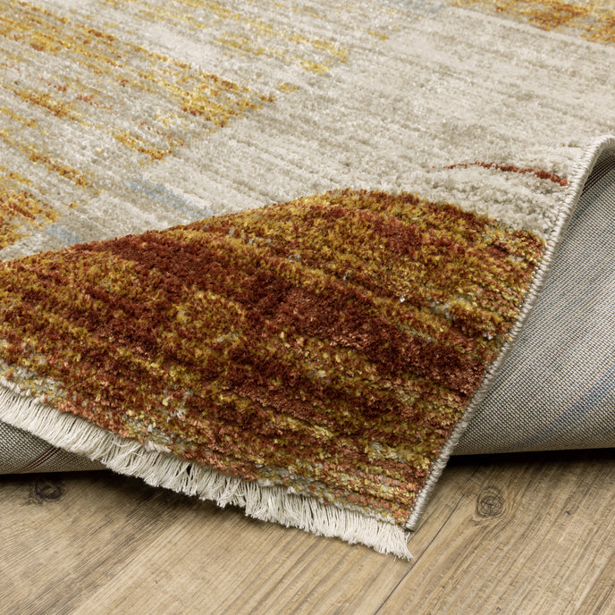 Oriental Weavers Bauer 90R Rust/Gold Area Rug