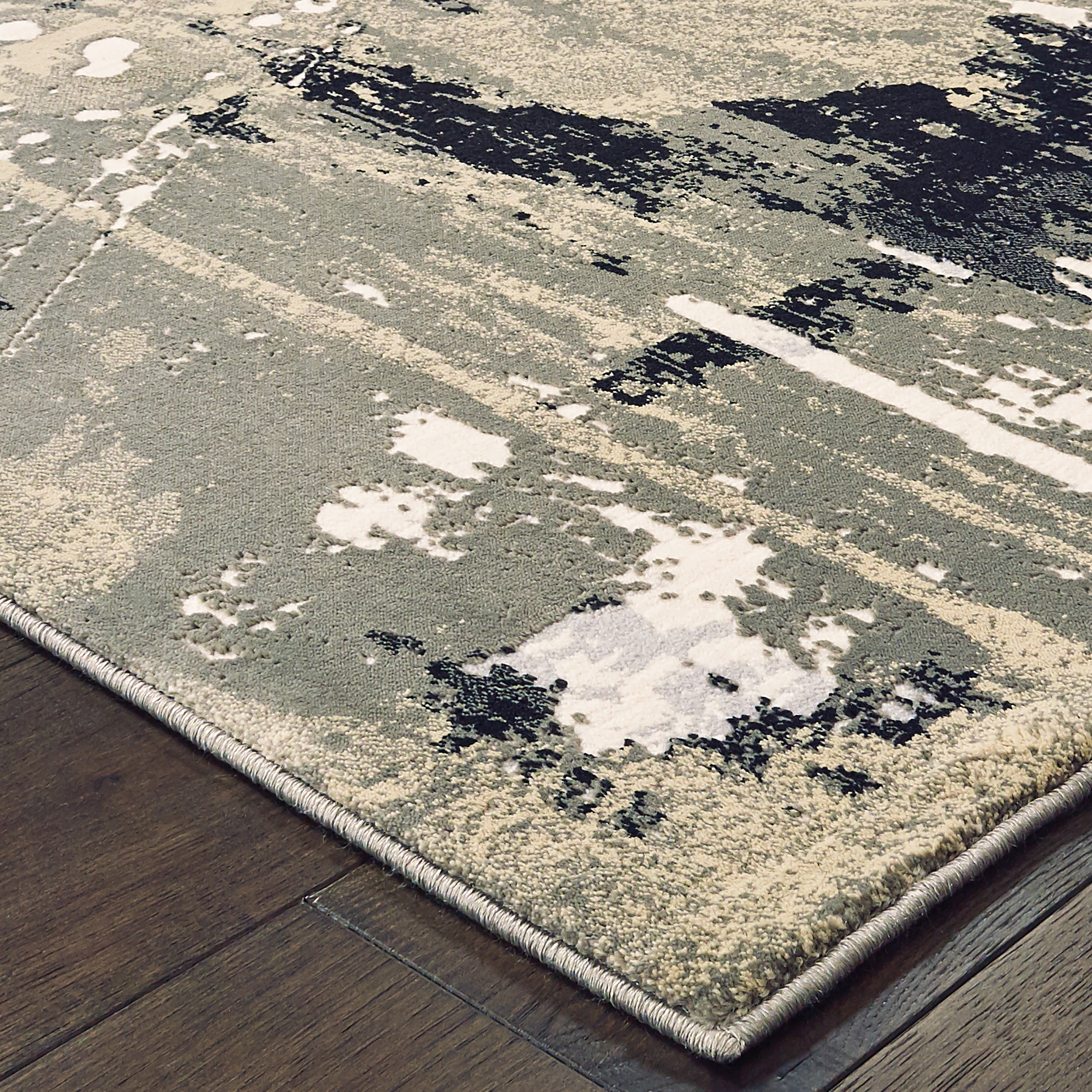 Oriental Weavers Bowen 109E Black/Gold Area Rug