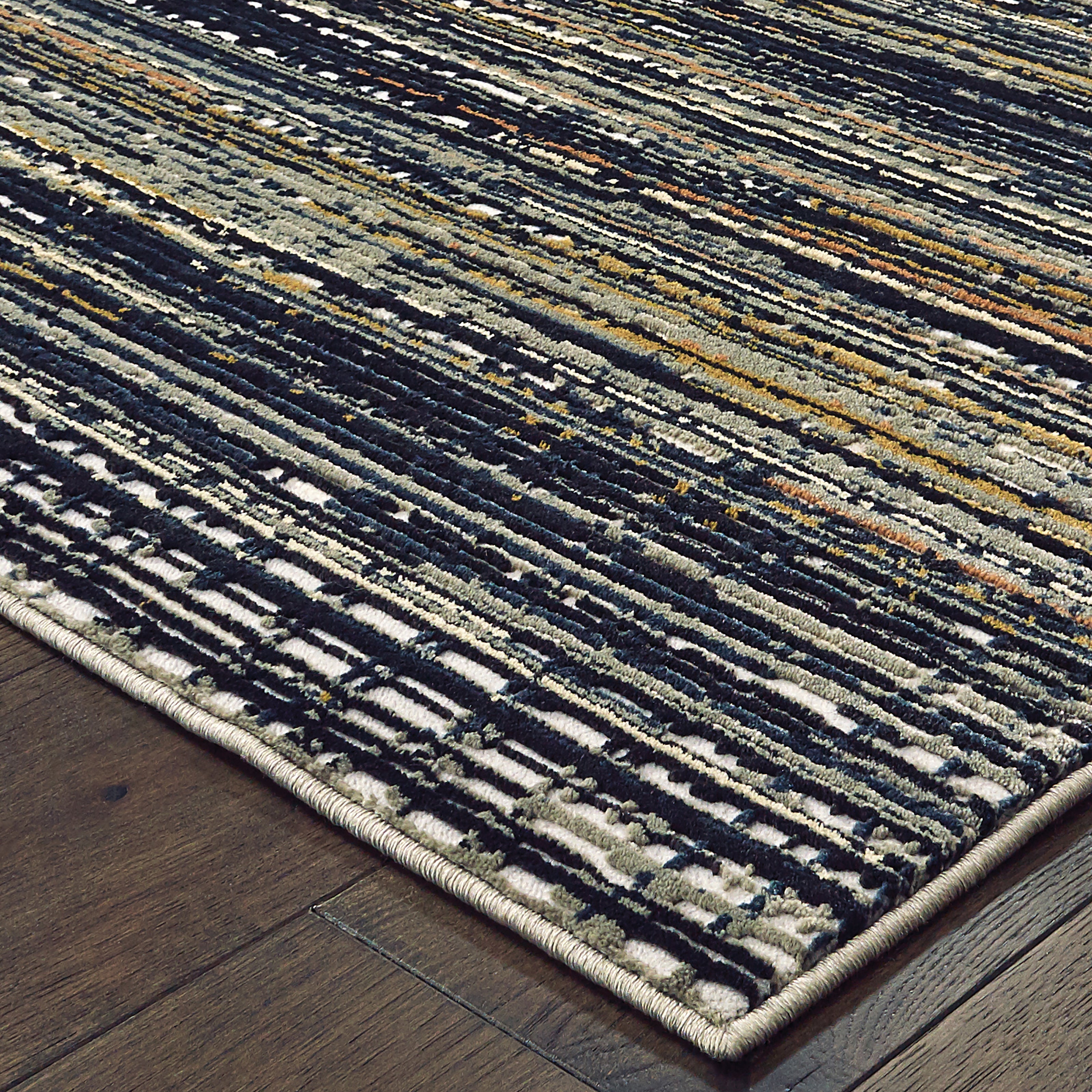 Oriental Weavers Bowen 1332H Black/Navy Area Rug