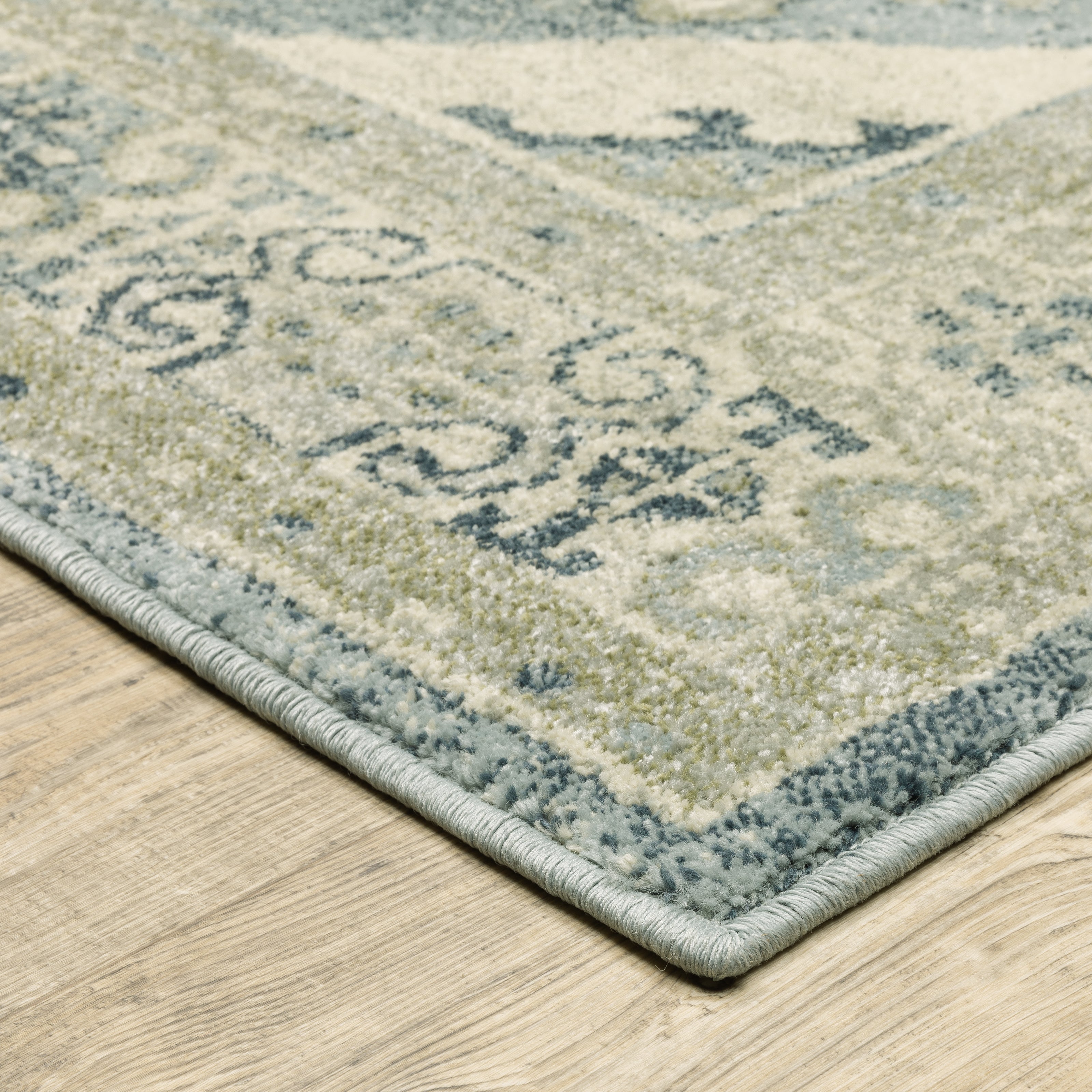 Oriental Weavers Branson BR03A Blue/Beige Area Rug