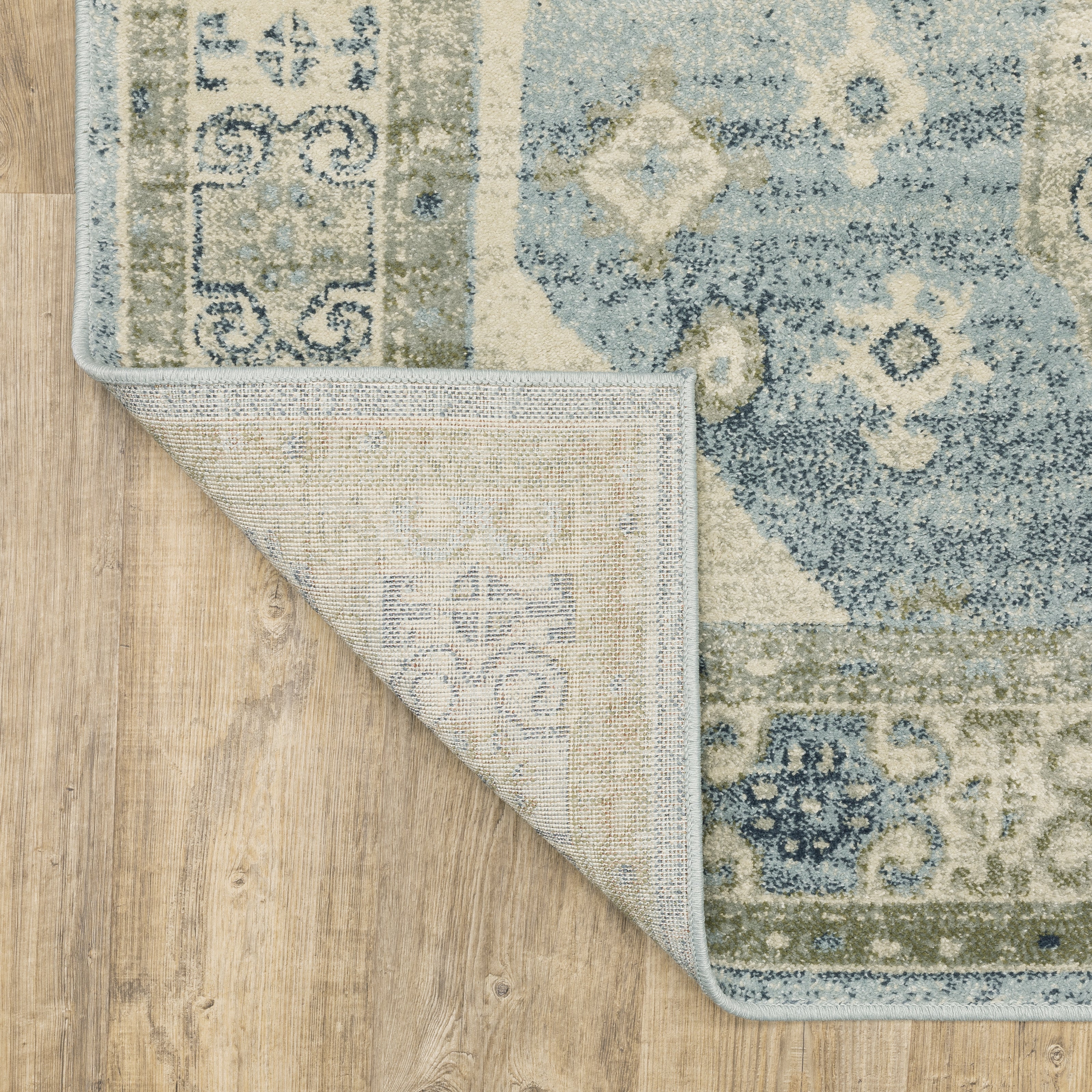 Oriental Weavers Branson BR03A Blue/Beige Area Rug