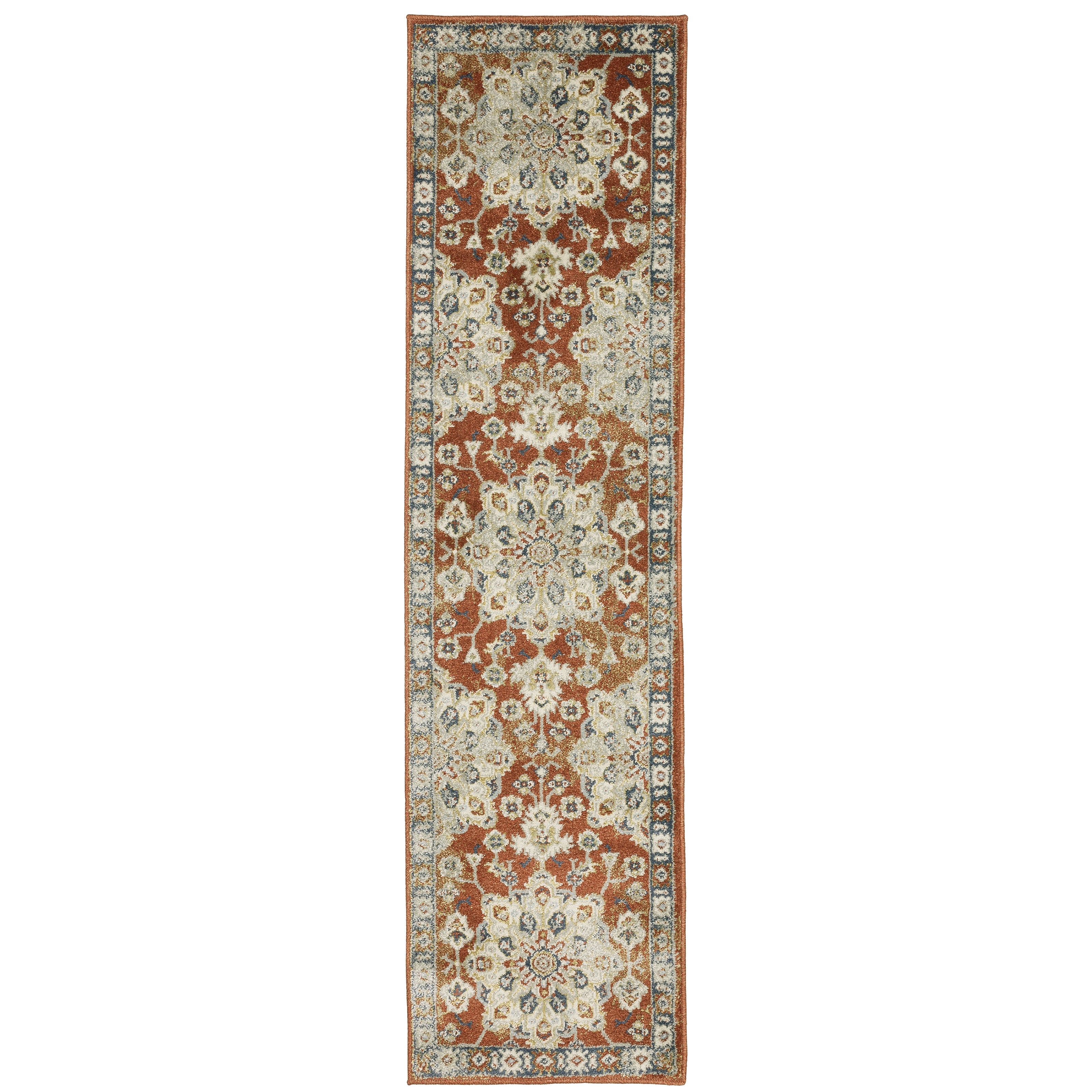 Oriental Weavers Branson BR04A Rust/Beige Area Rug