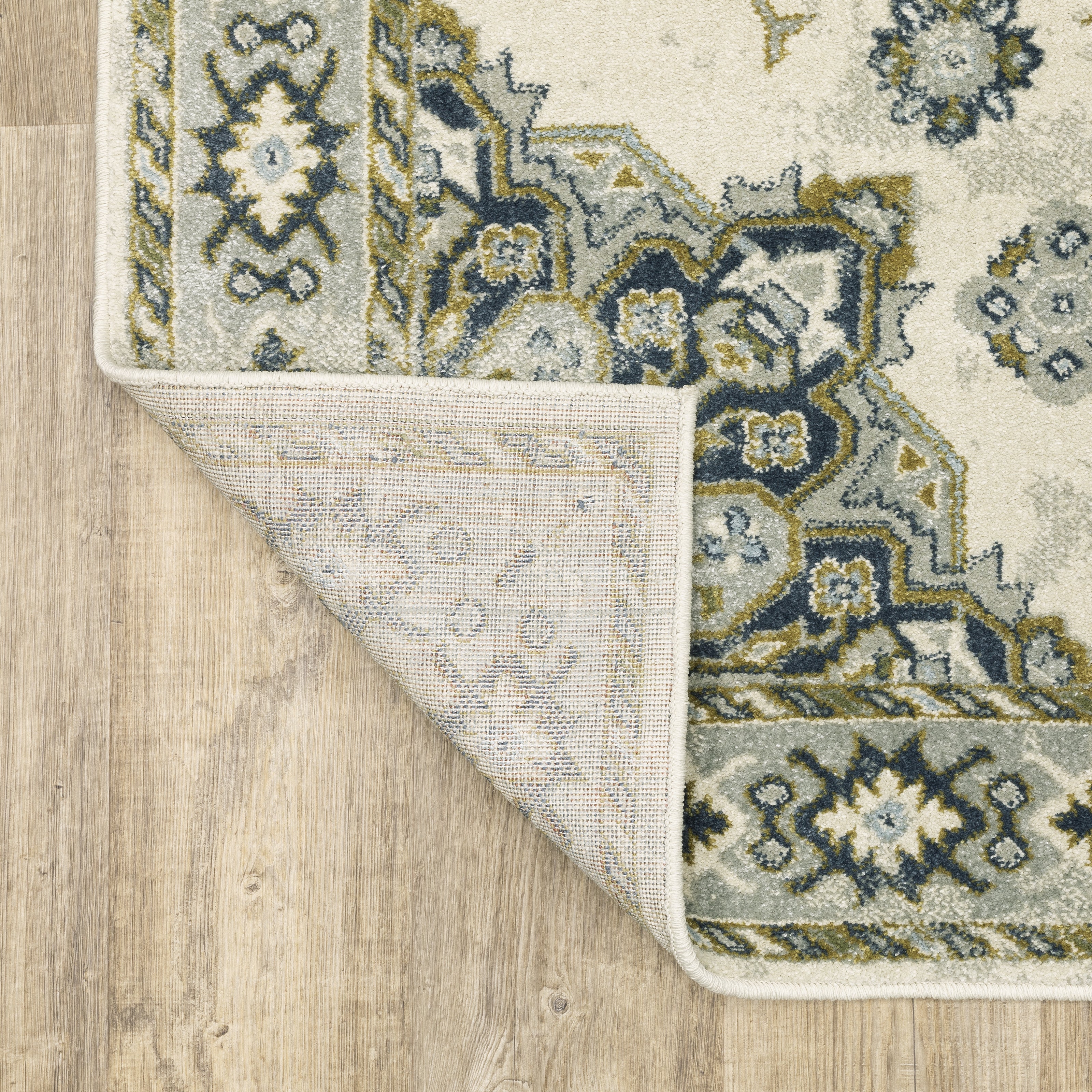 Oriental Weavers Branson BR04B Ivory/Blue Area Rug