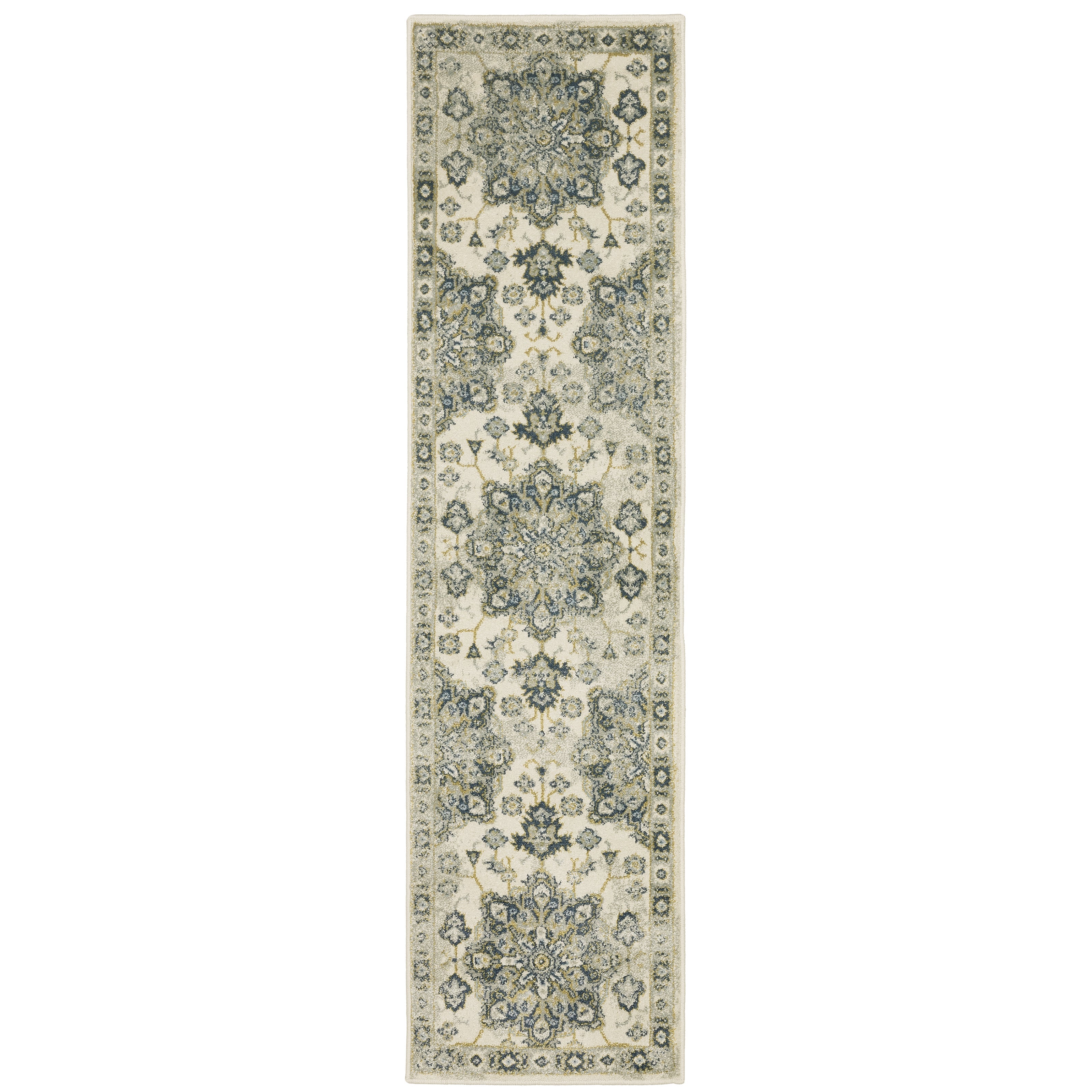 Oriental Weavers Branson BR04B Ivory/Blue Area Rug