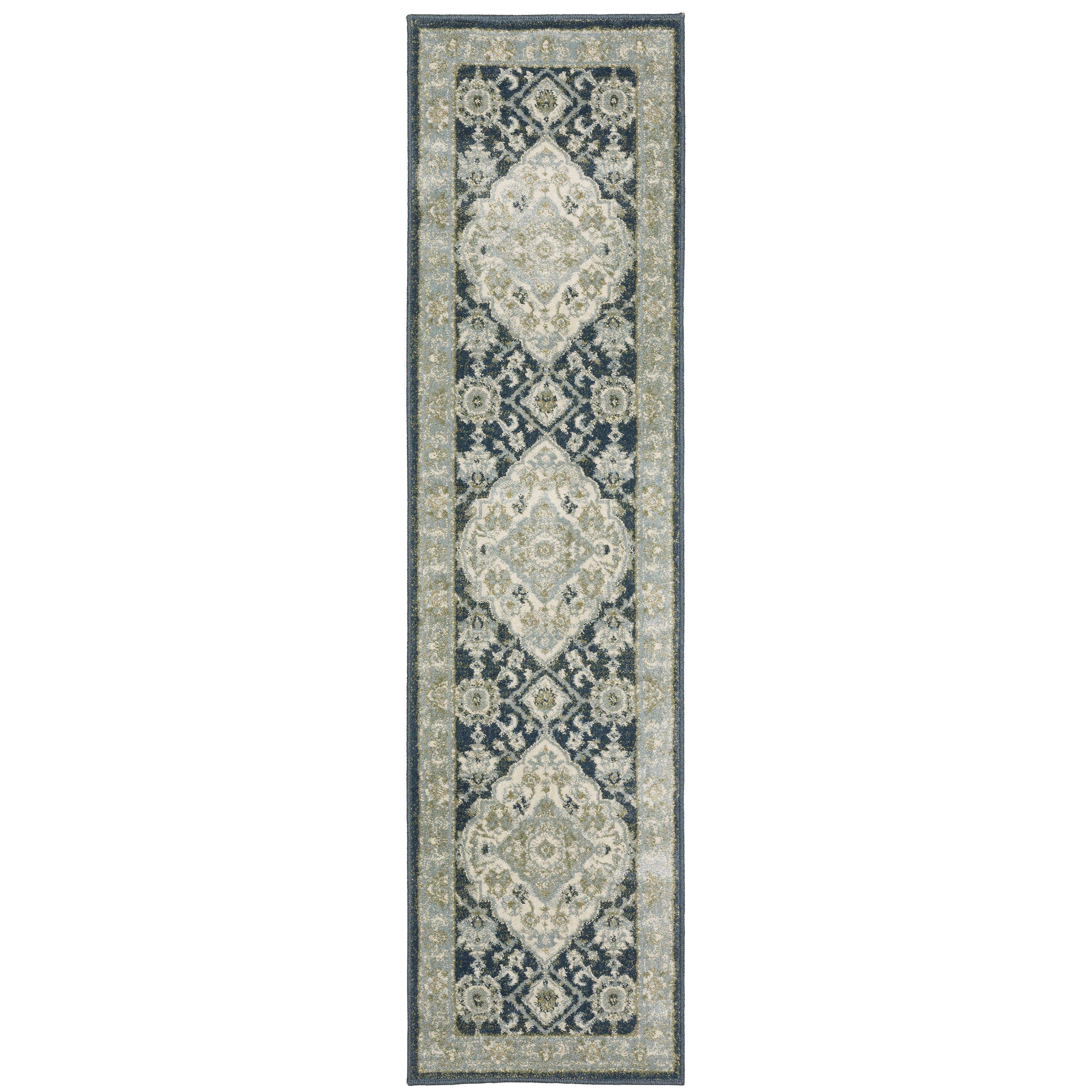 Oriental Weavers Branson BR05A Blue/Ivory Area Rug