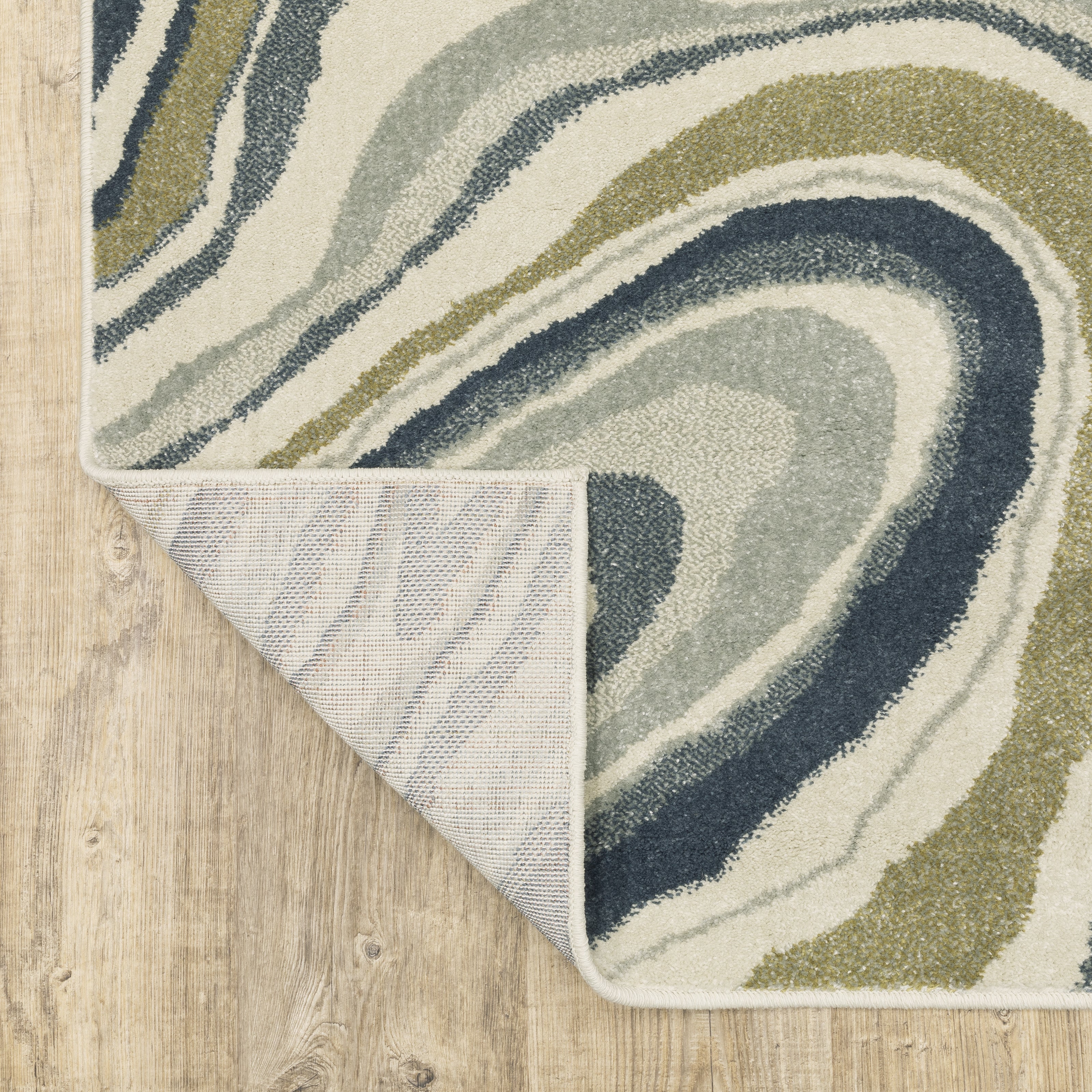 Oriental Weavers Branson BR07A Ivory/Blue Area Rug