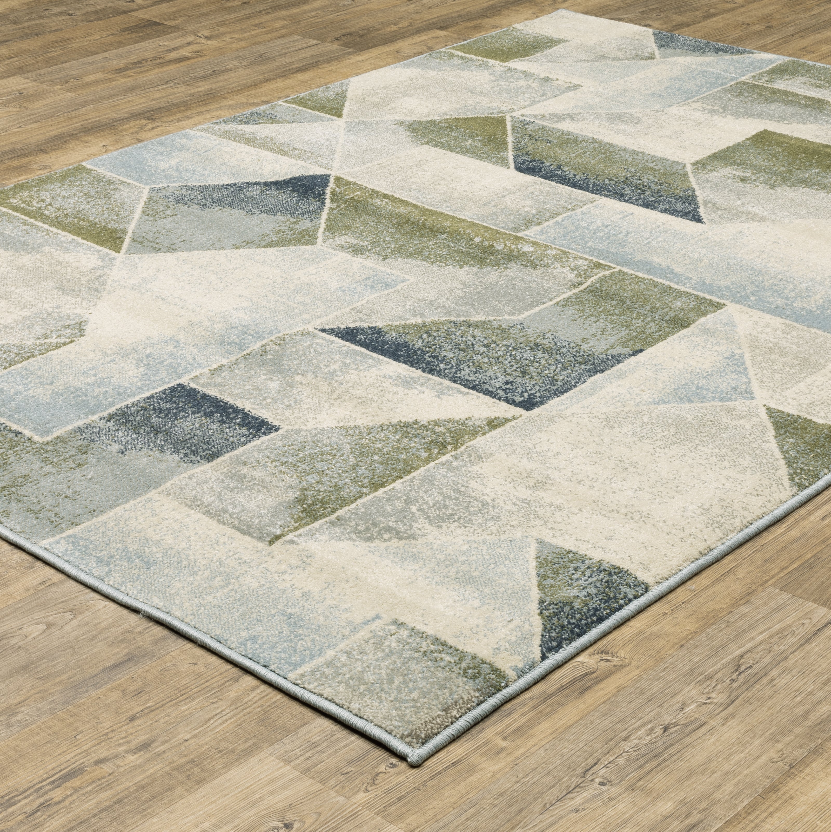 Oriental Weavers Branson BR10A Blue/Green Area Rug