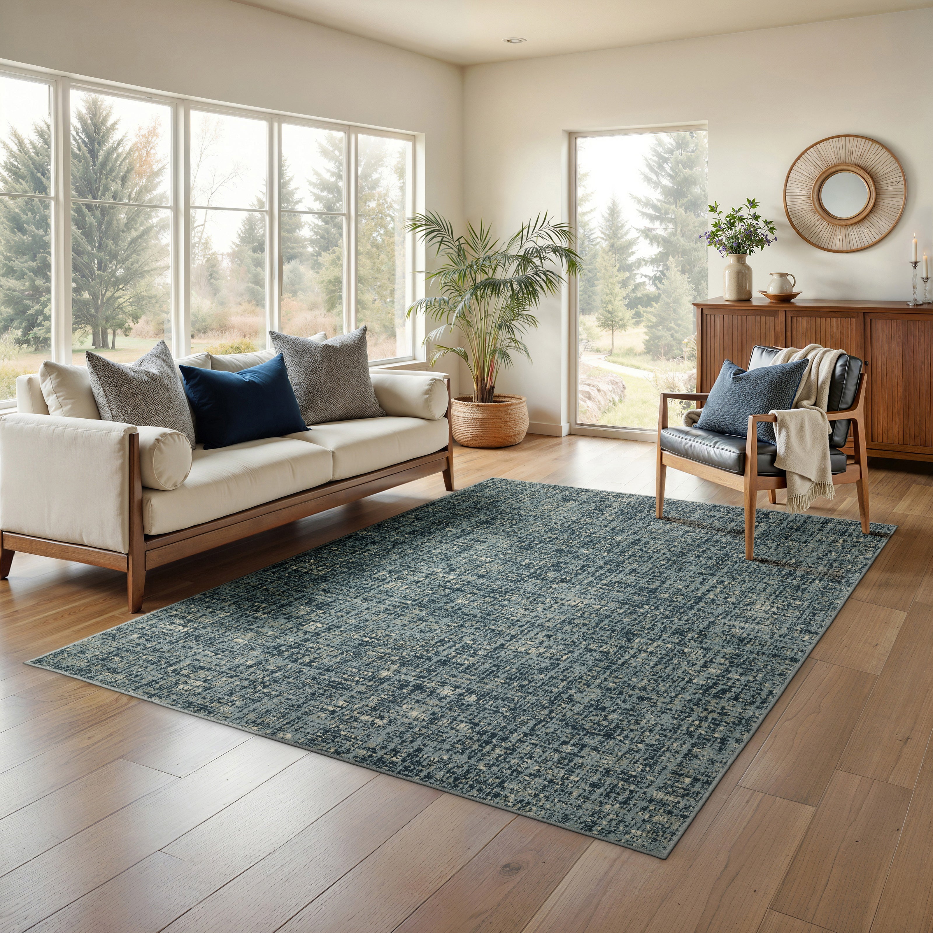 Oriental Weavers Branson BR13A Blue/Blue Area Rug