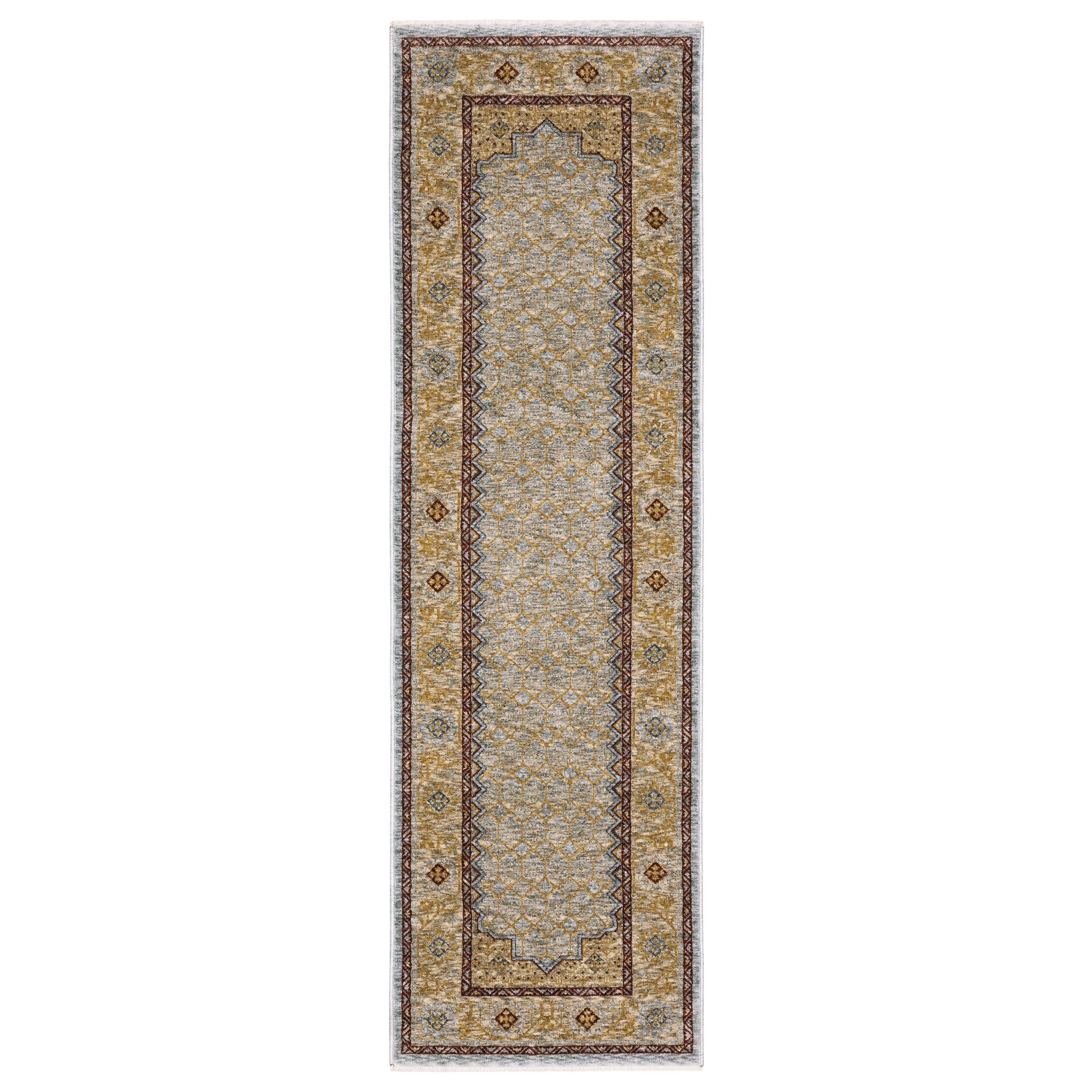 Oriental Weavers Capella CAP02 Blue/Gold Area Rug