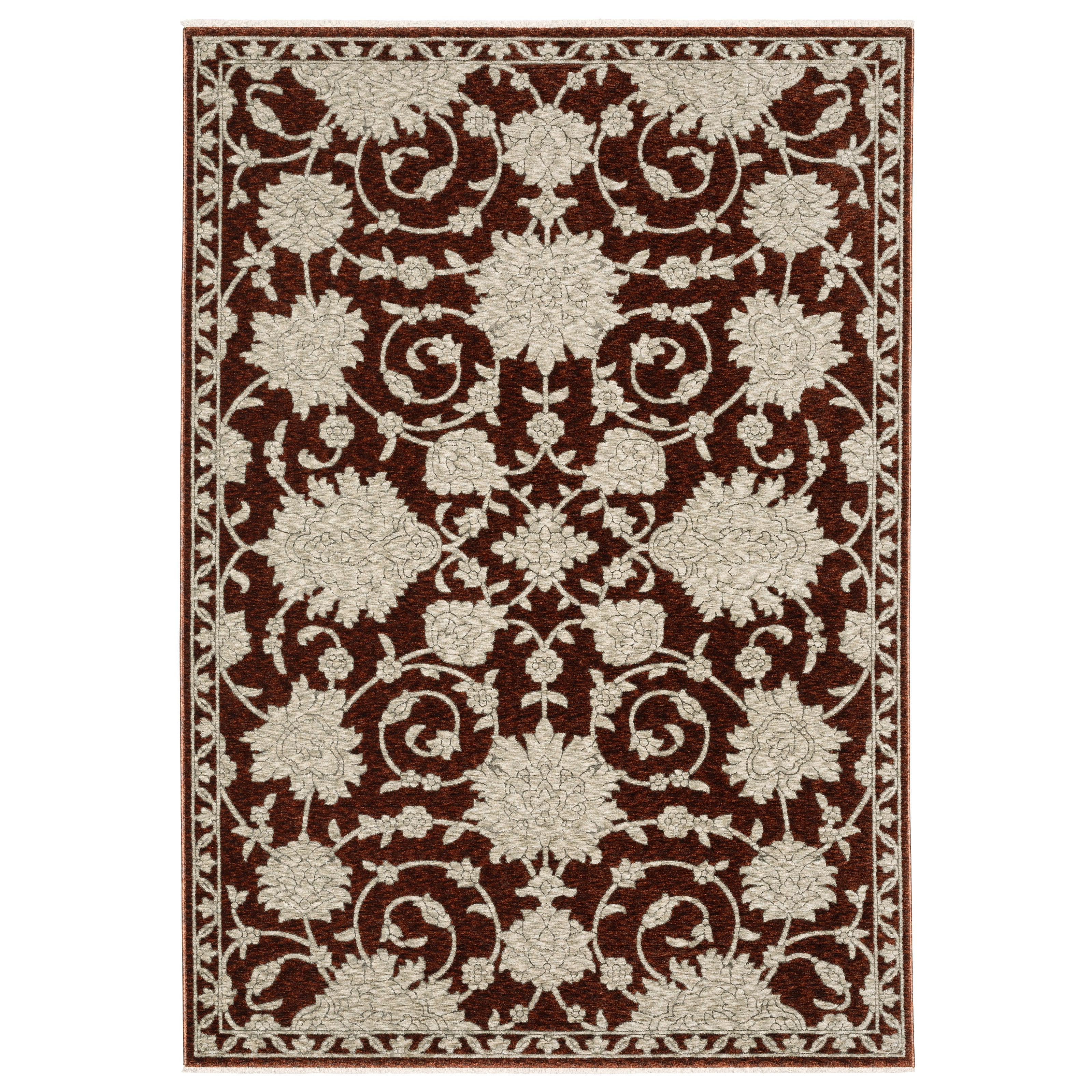 Oriental Weavers Capella CAP08 Red/Beige Area Rug