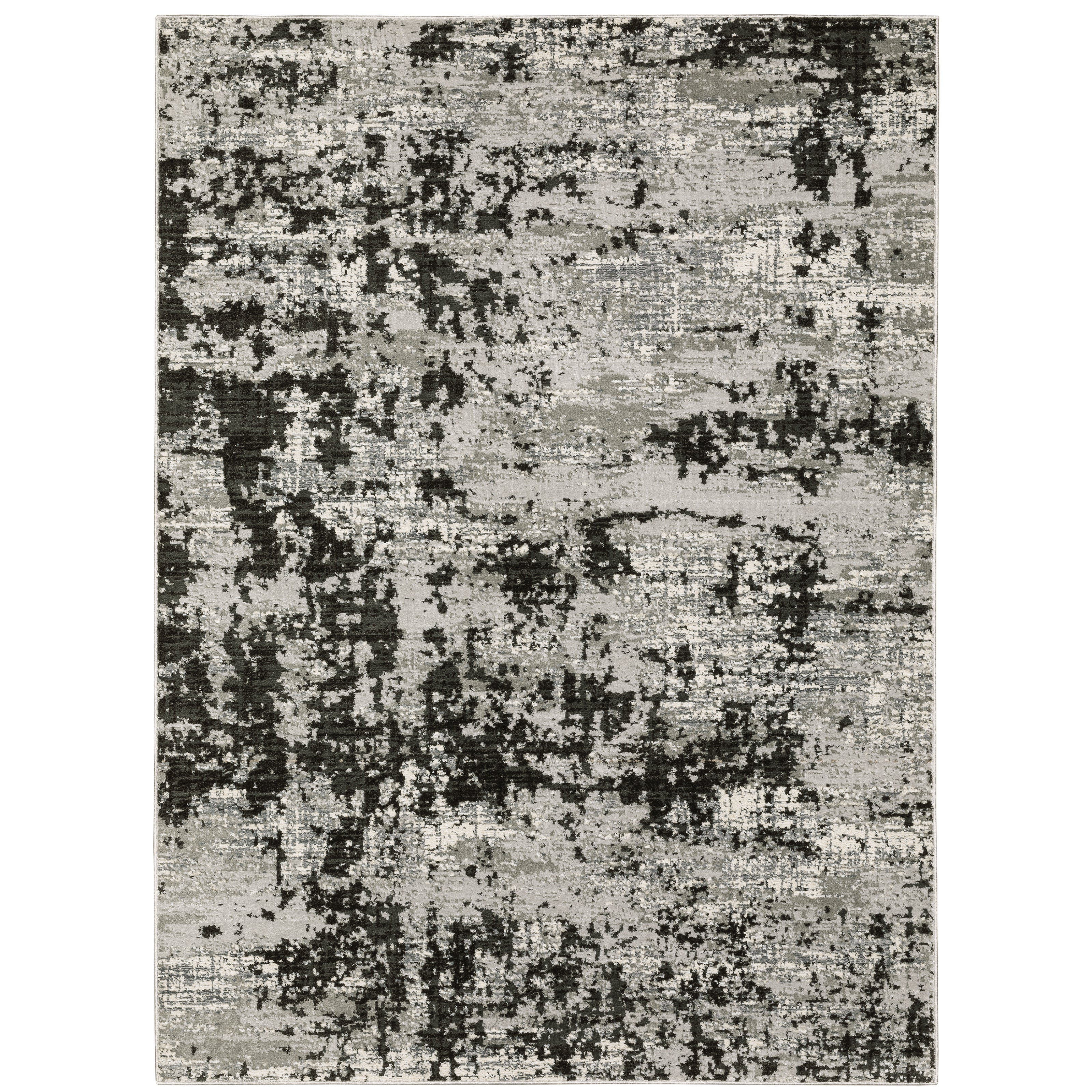Oriental Weavers Caravan 4153Q Grey/Black Area Rug