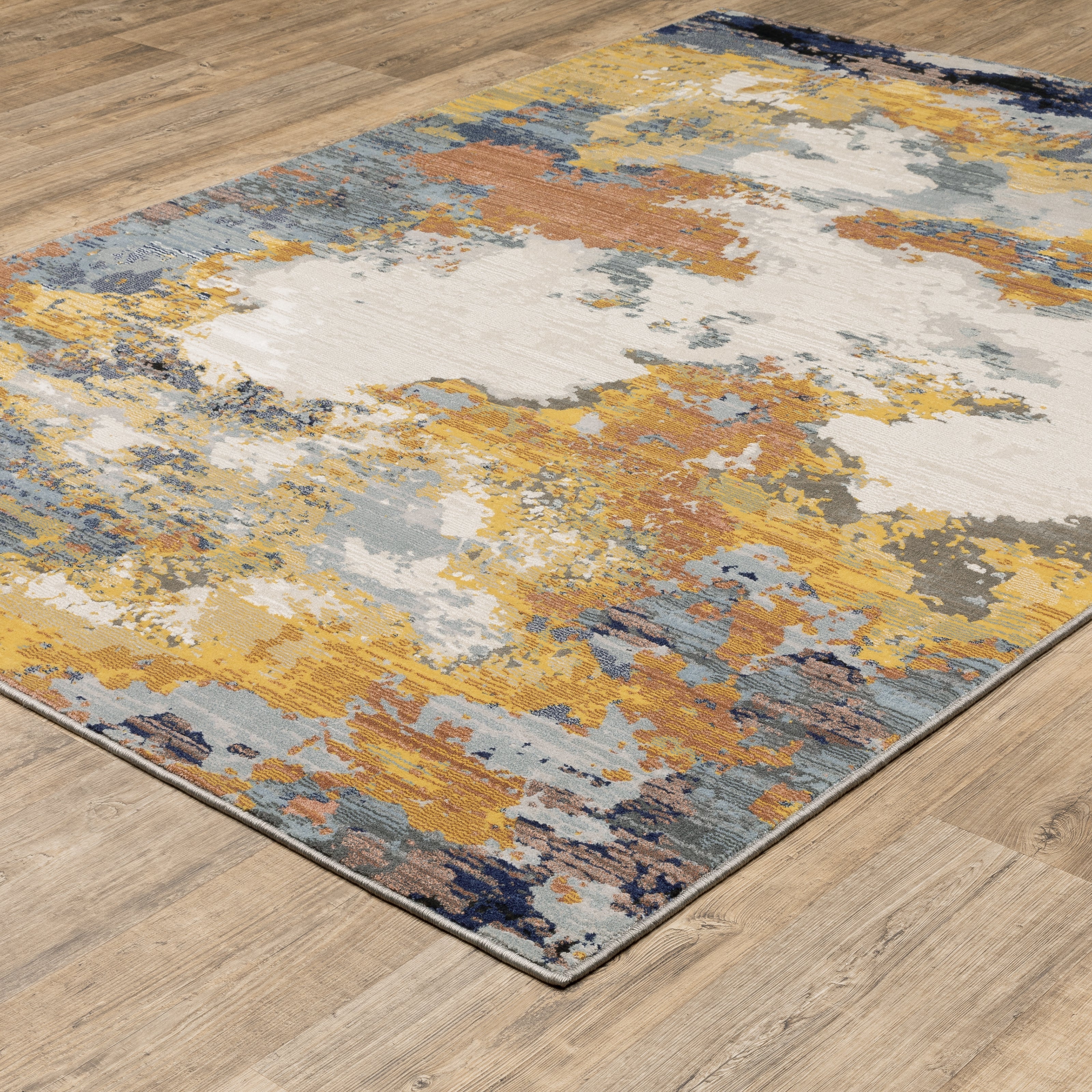 Oriental Weavers Caravan 530V Yellow/Blue Area Rug