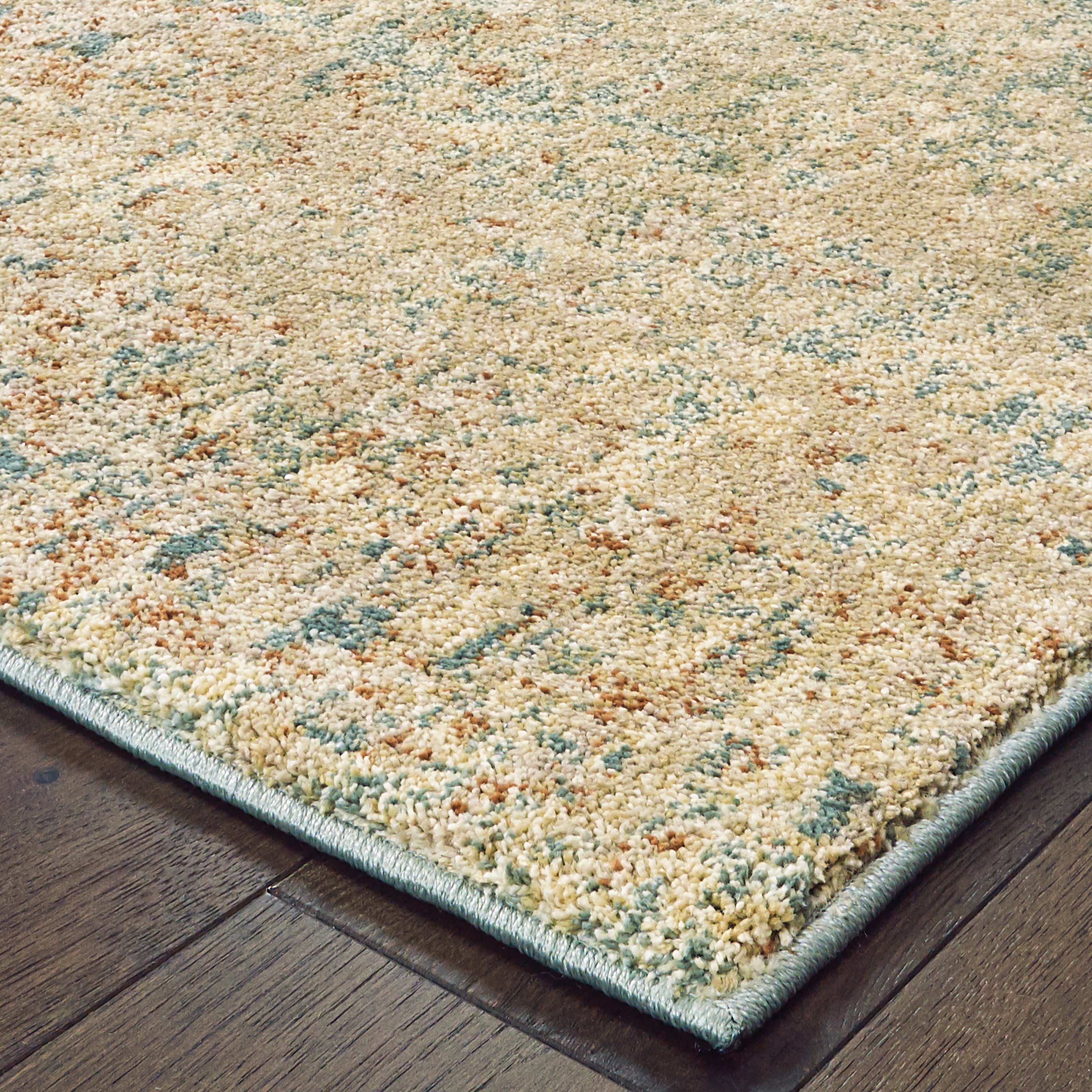 Oriental Weavers Carson 9654B Blue/Orange Area Rug