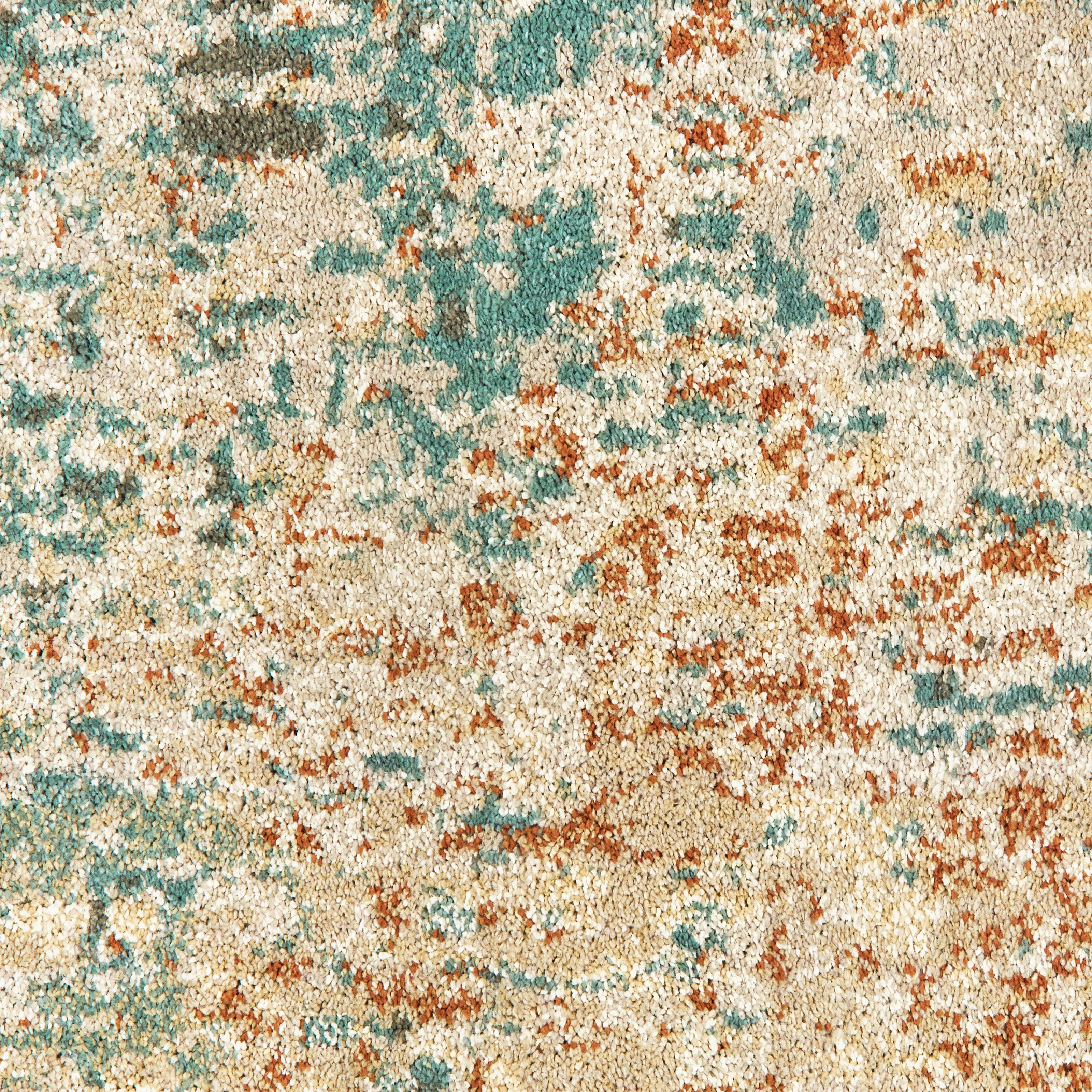 Oriental Weavers Carson 9654B Blue/Orange Area Rug