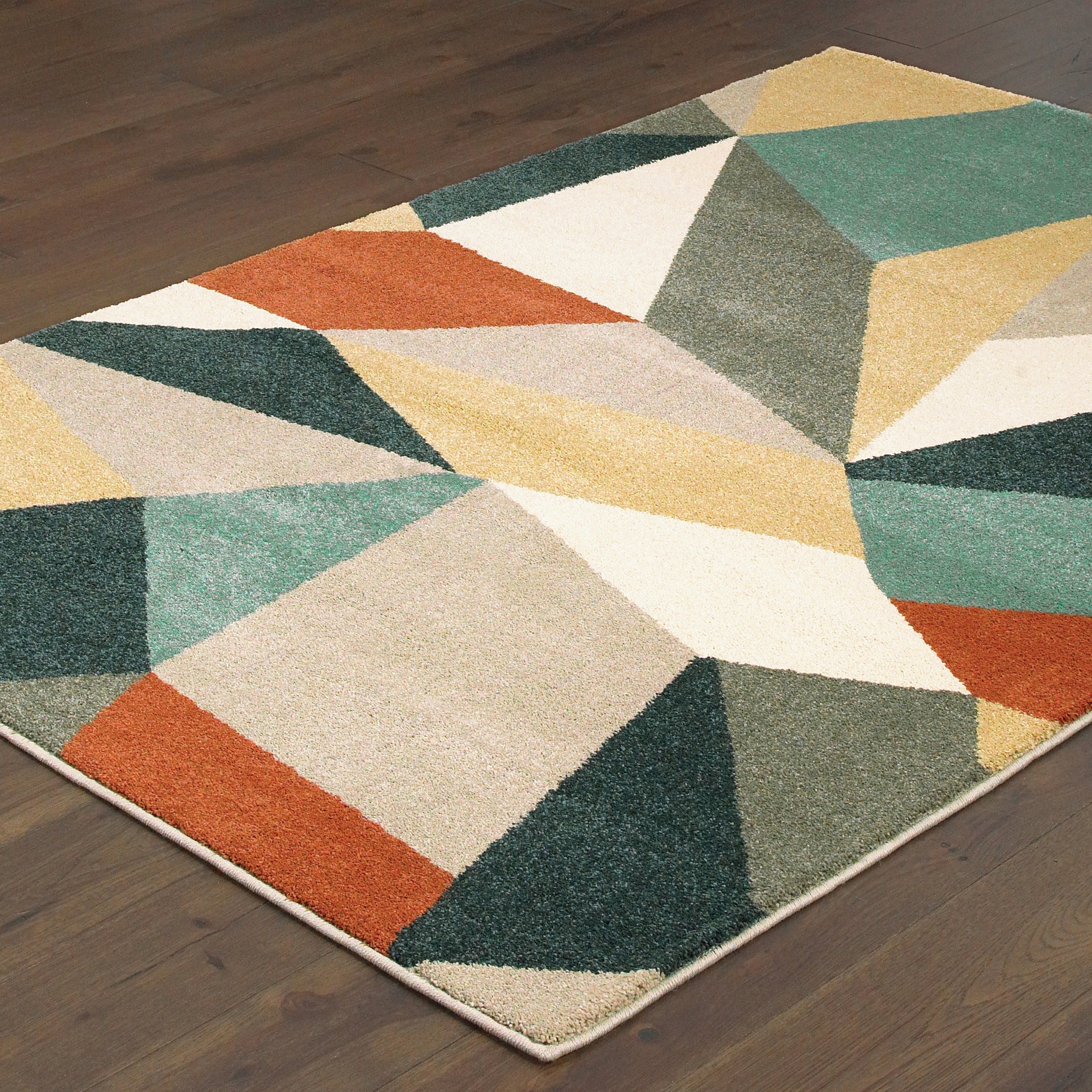 Oriental Weavers Carson 9659B Blue/Orange Area Rug