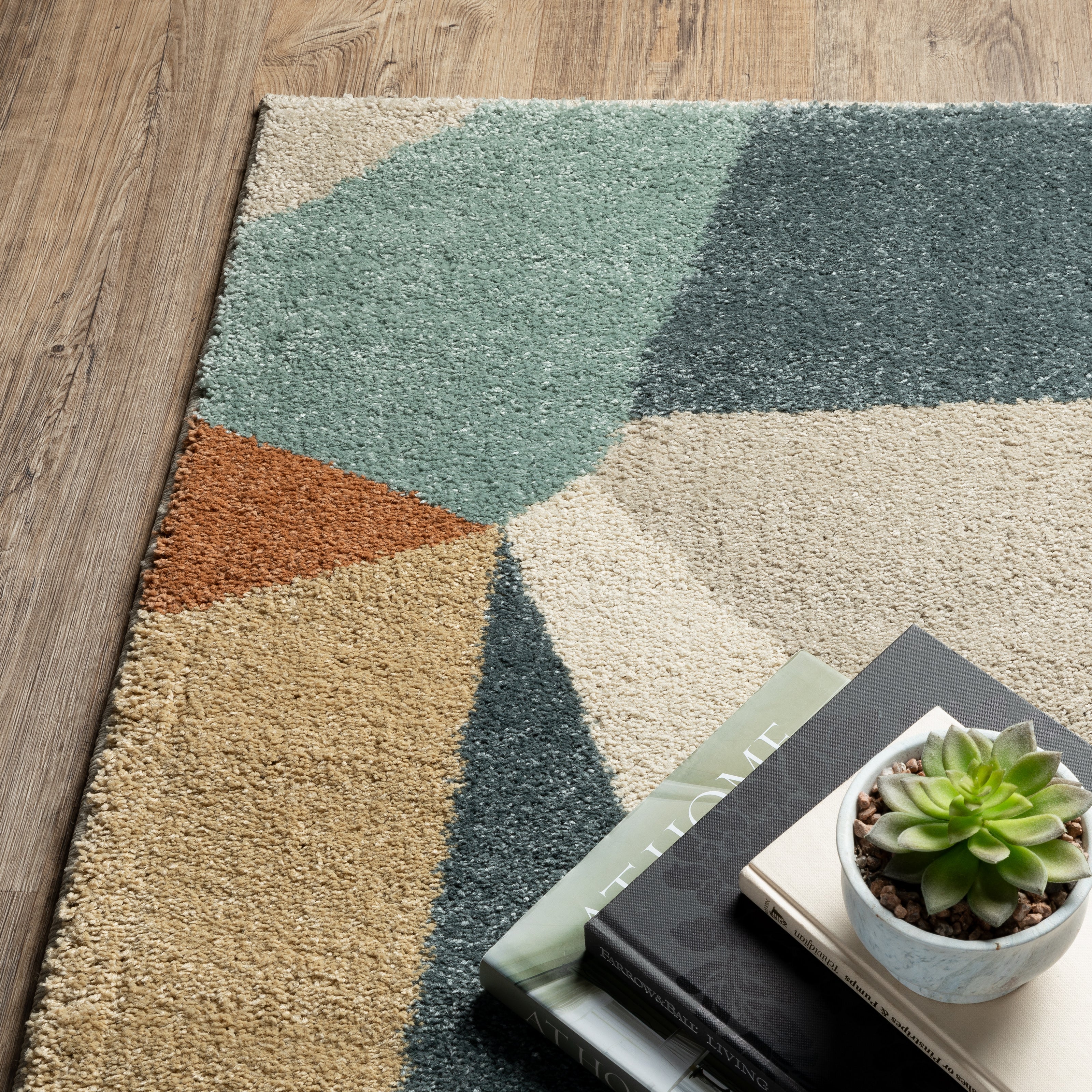 Oriental Weavers Carson 9659B Blue/Orange Area Rug