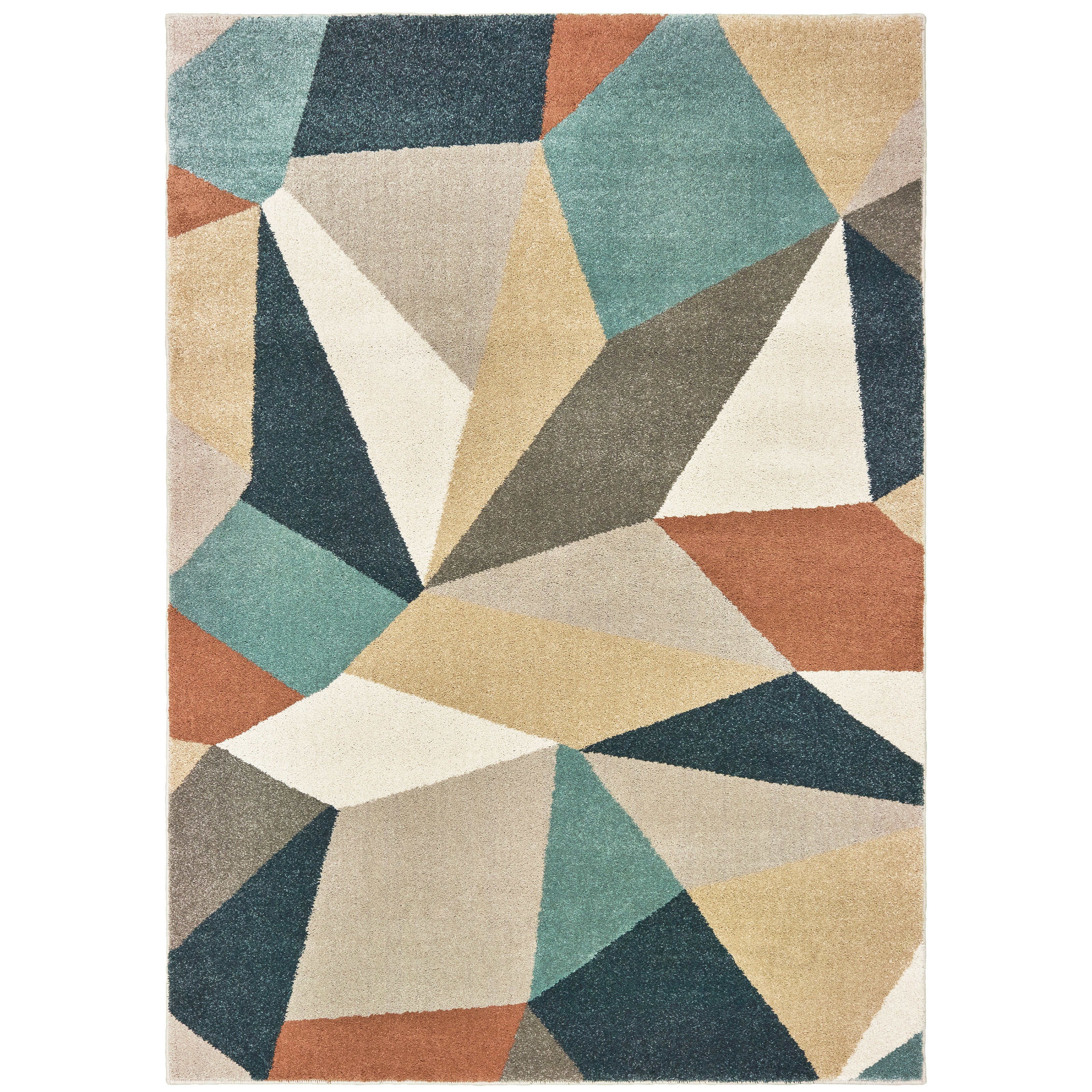 Oriental Weavers Carson 9659B Blue/Orange Area Rug