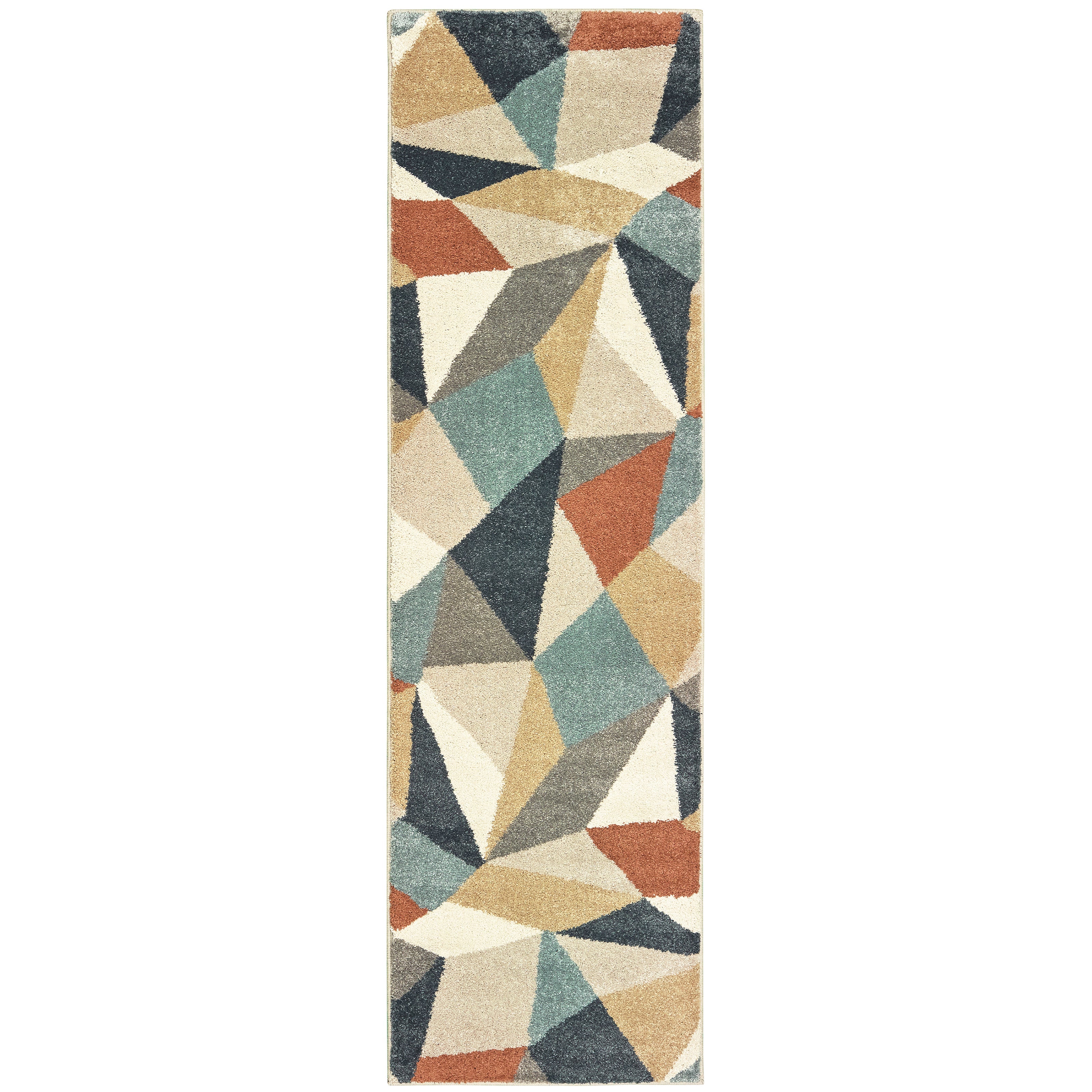 Oriental Weavers Carson 9659B Blue/Orange Area Rug