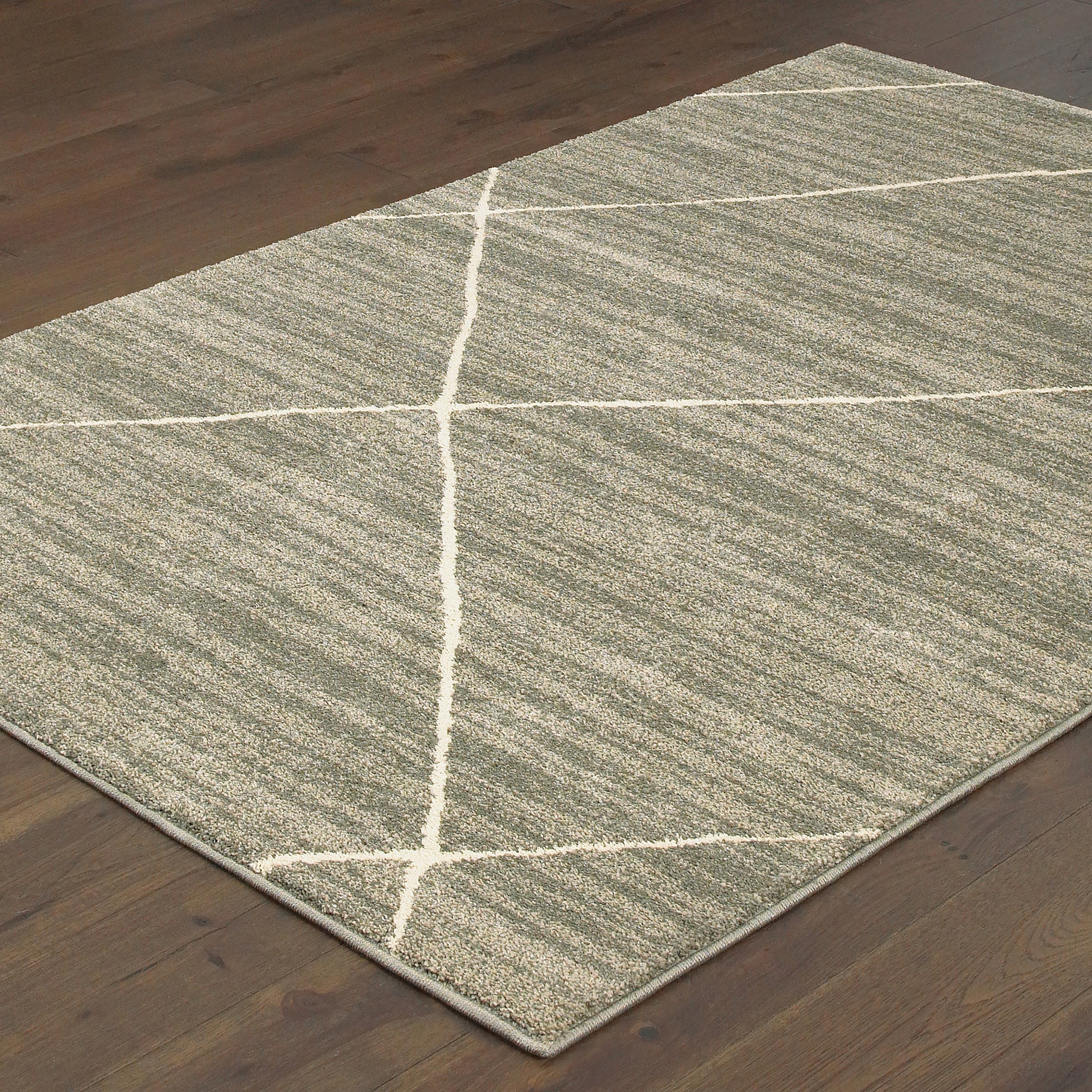 Oriental Weavers Carson 9661A Grey/Ivory Area Rug