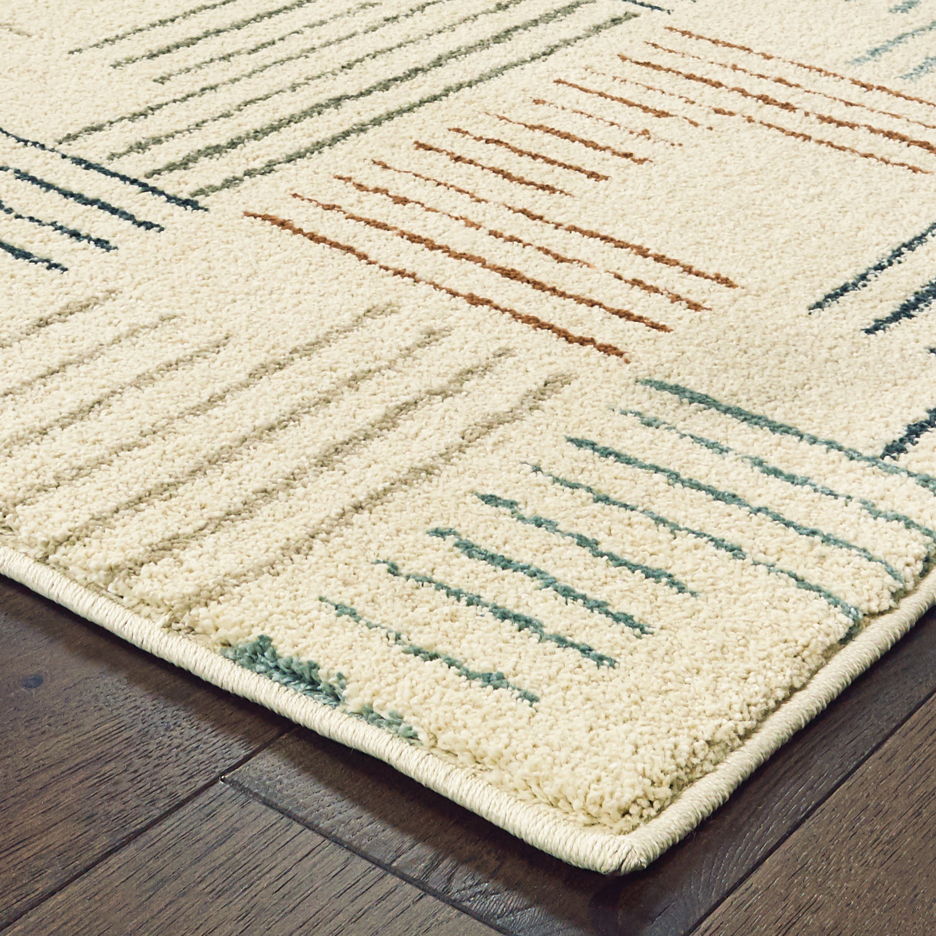 Oriental Weavers Carson 9663A Ivory/Multi Area Rug