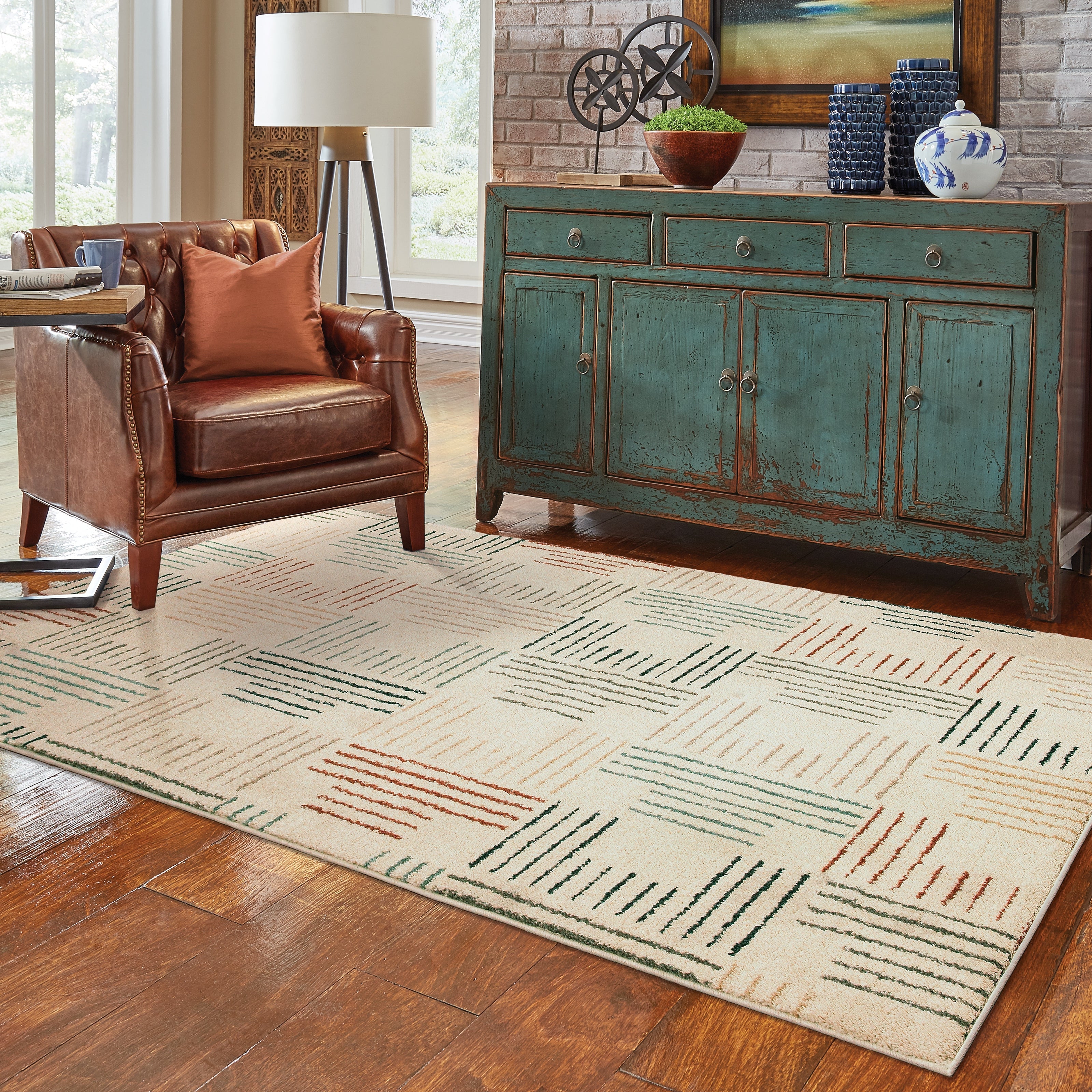 Oriental Weavers Carson 9663A Ivory/Multi Area Rug