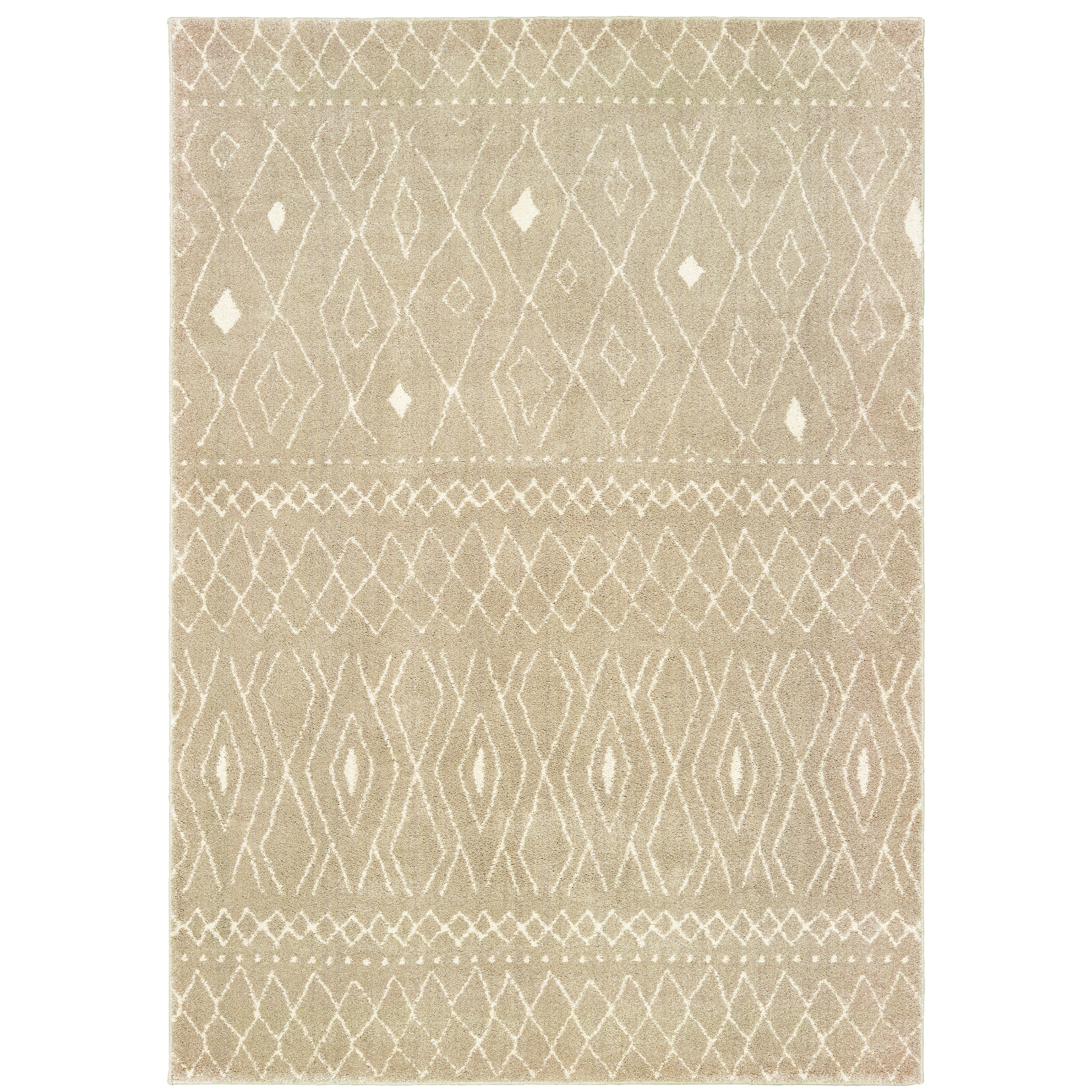 Oriental Weavers Carson 9665B Sand/Ivory Area Rug