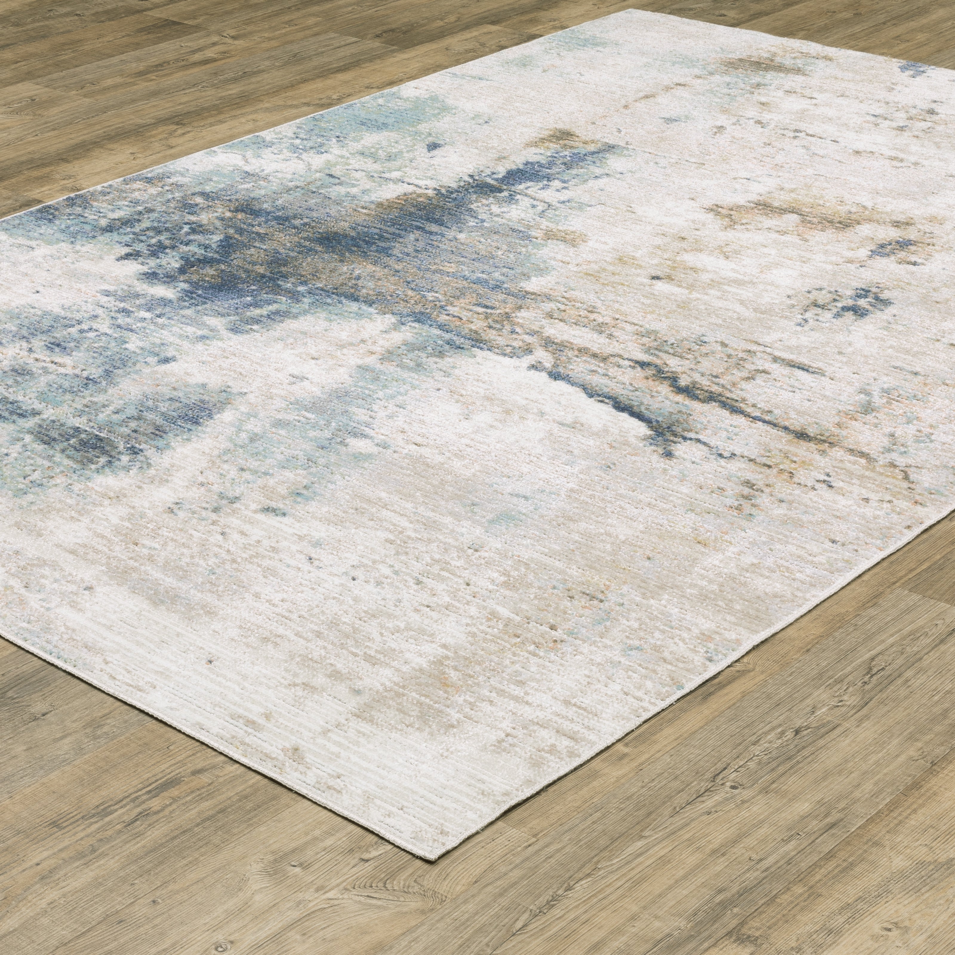 Oriental Weavers Cavett CAV03 Ivory/Blue Area Rug