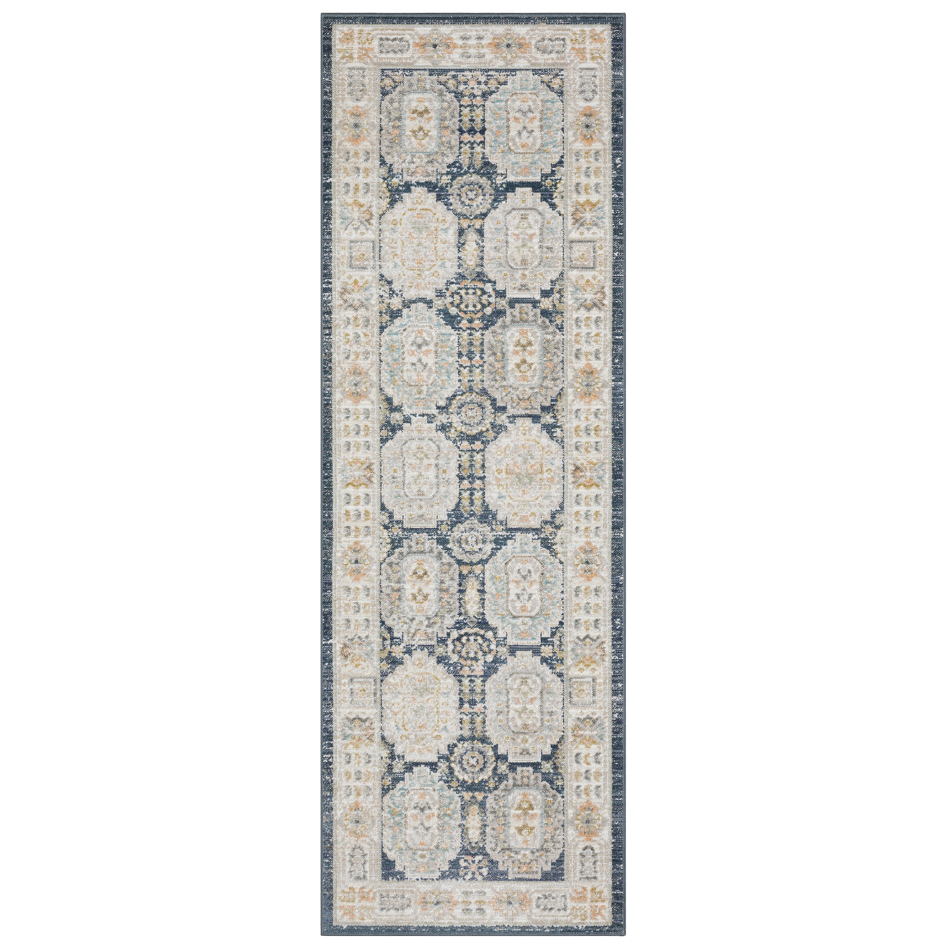 Oriental Weavers Cavett CAV07 Blue/Gold Area Rug