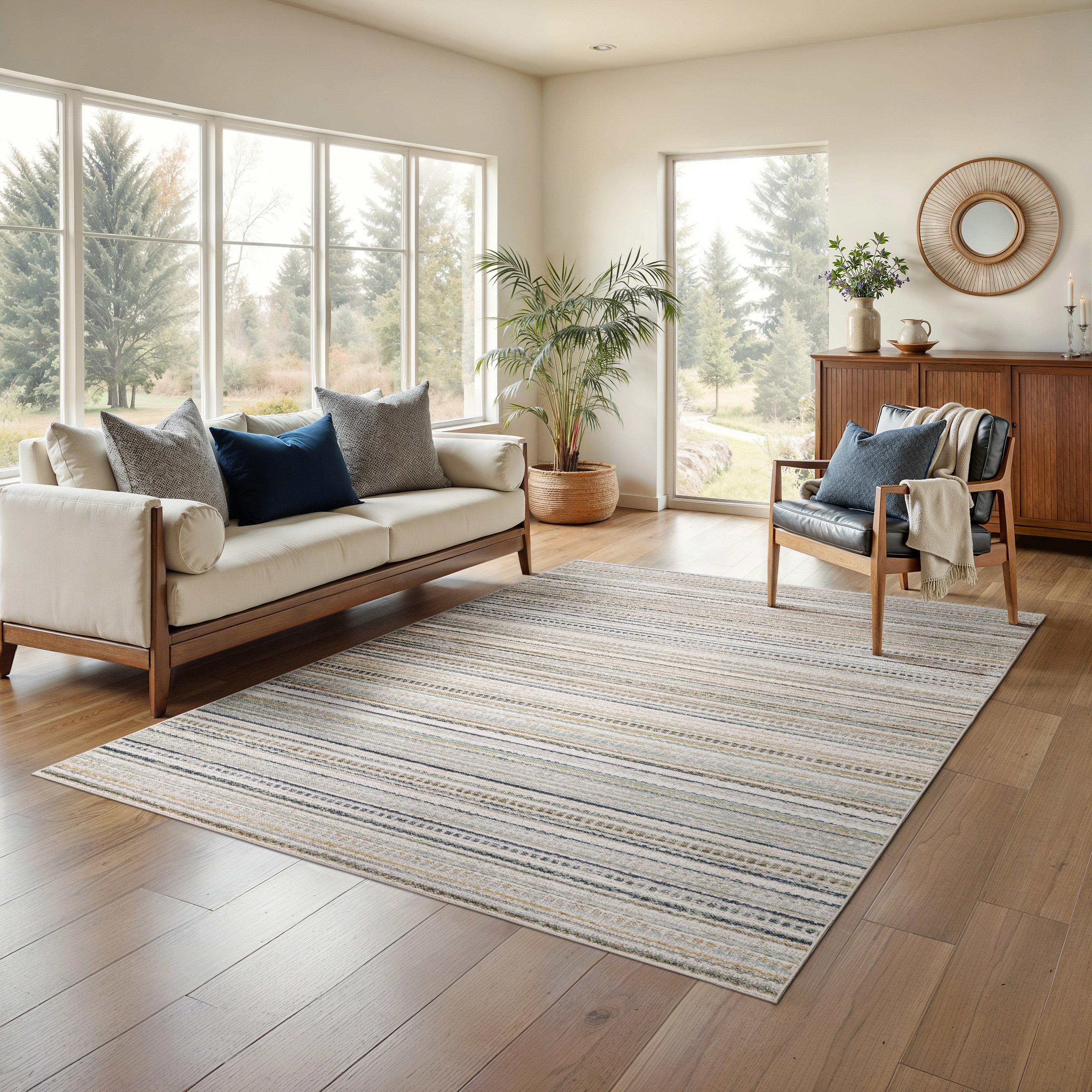 Oriental Weavers Cavett CAV10 Beige/Multi Area Rug